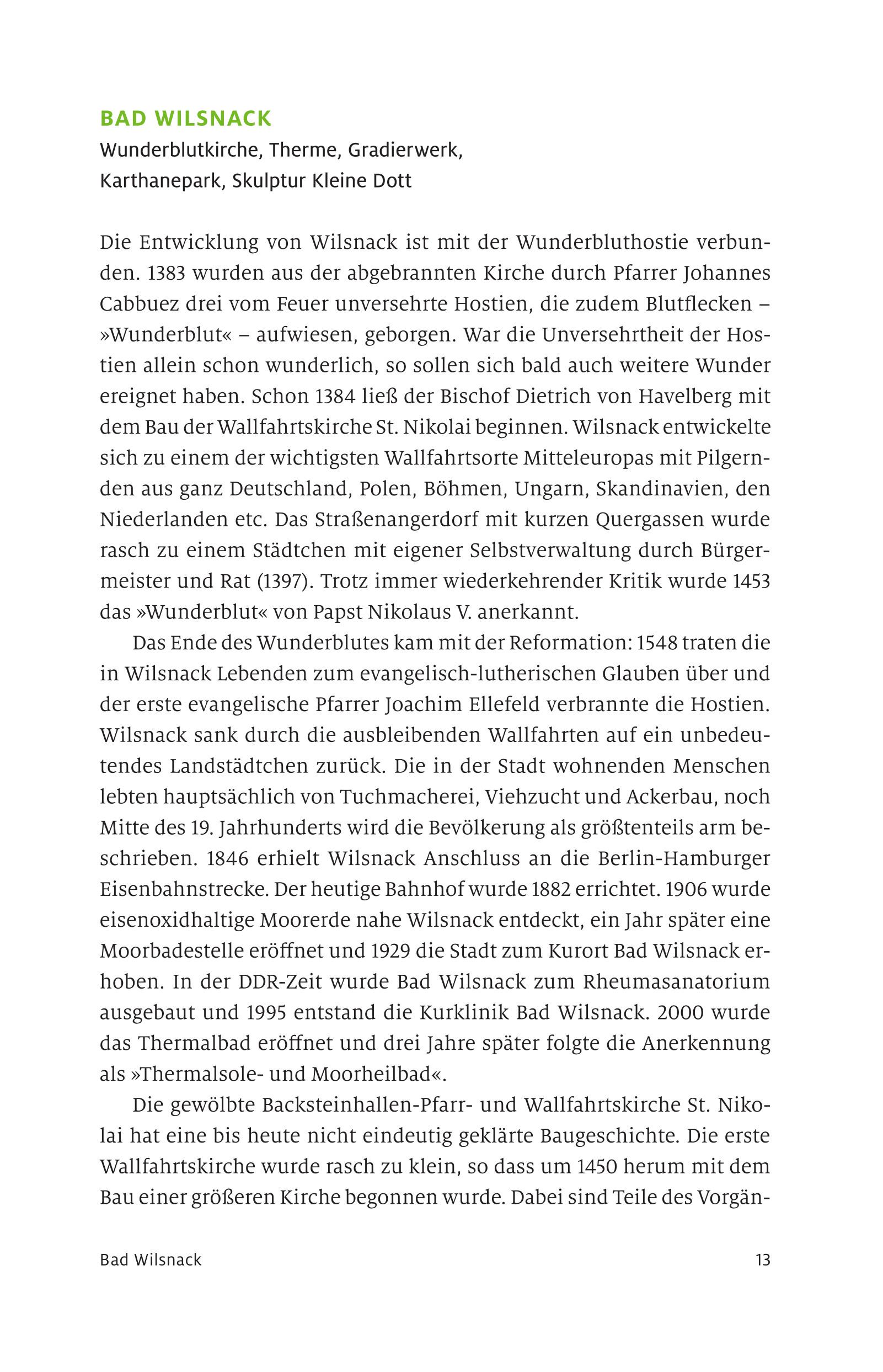 Beispielinhalt (Bild) Die Prignitz entdecken