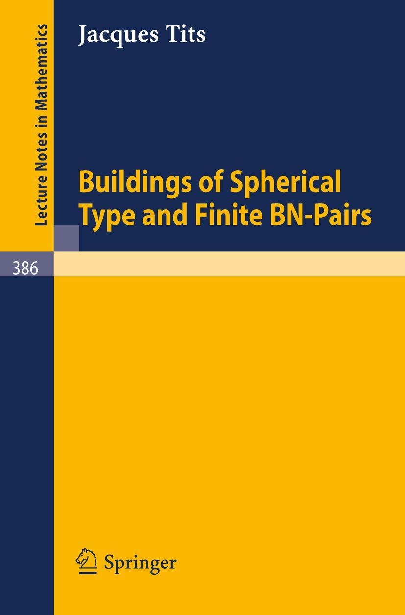 Vorderes Coverbild Buildings of Spherical Type and Finite BN-Pairs
