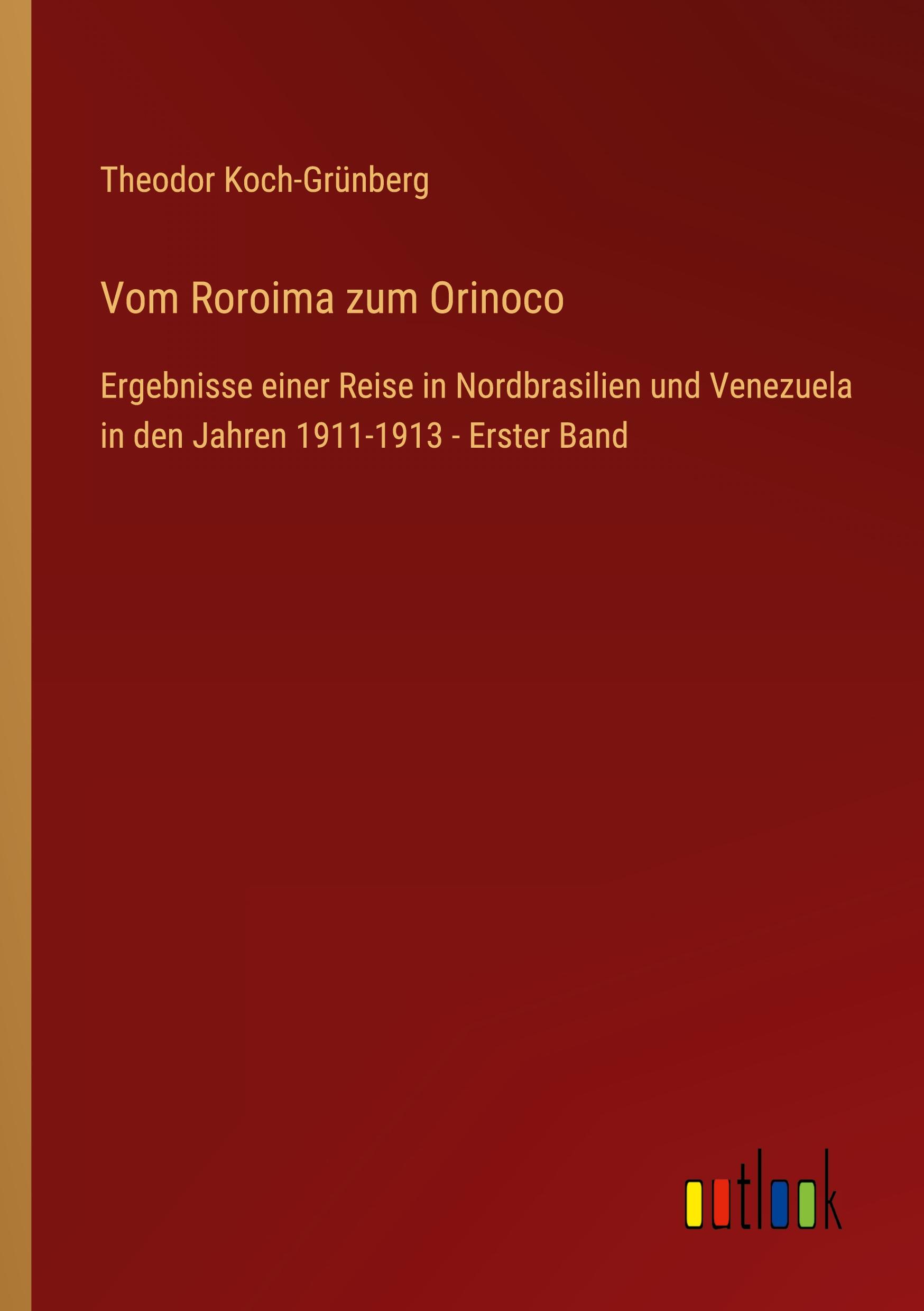 Vorderes Coverbild Vom Roroima zum Orinoco