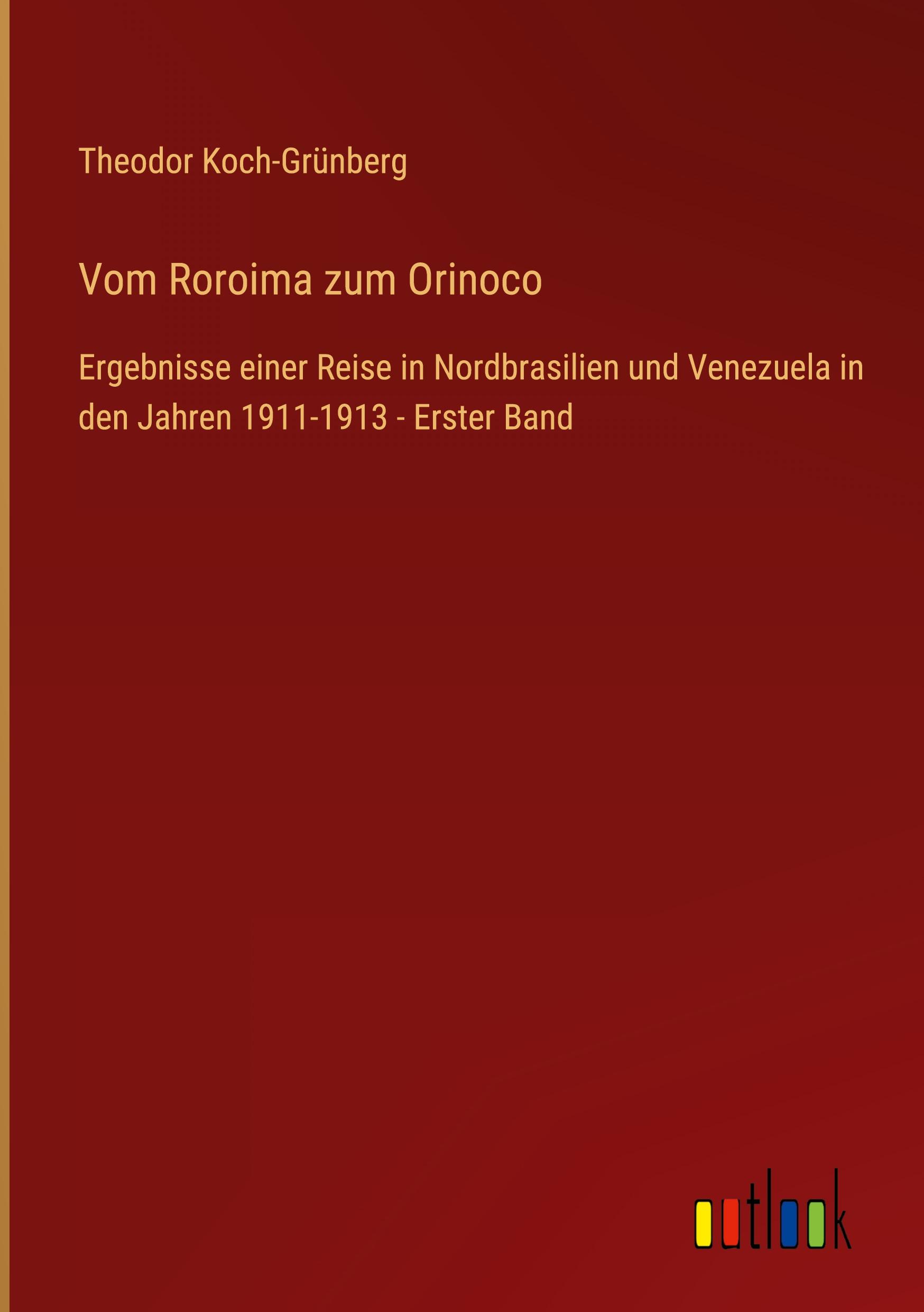 Vorderes Coverbild Vom Roroima zum Orinoco