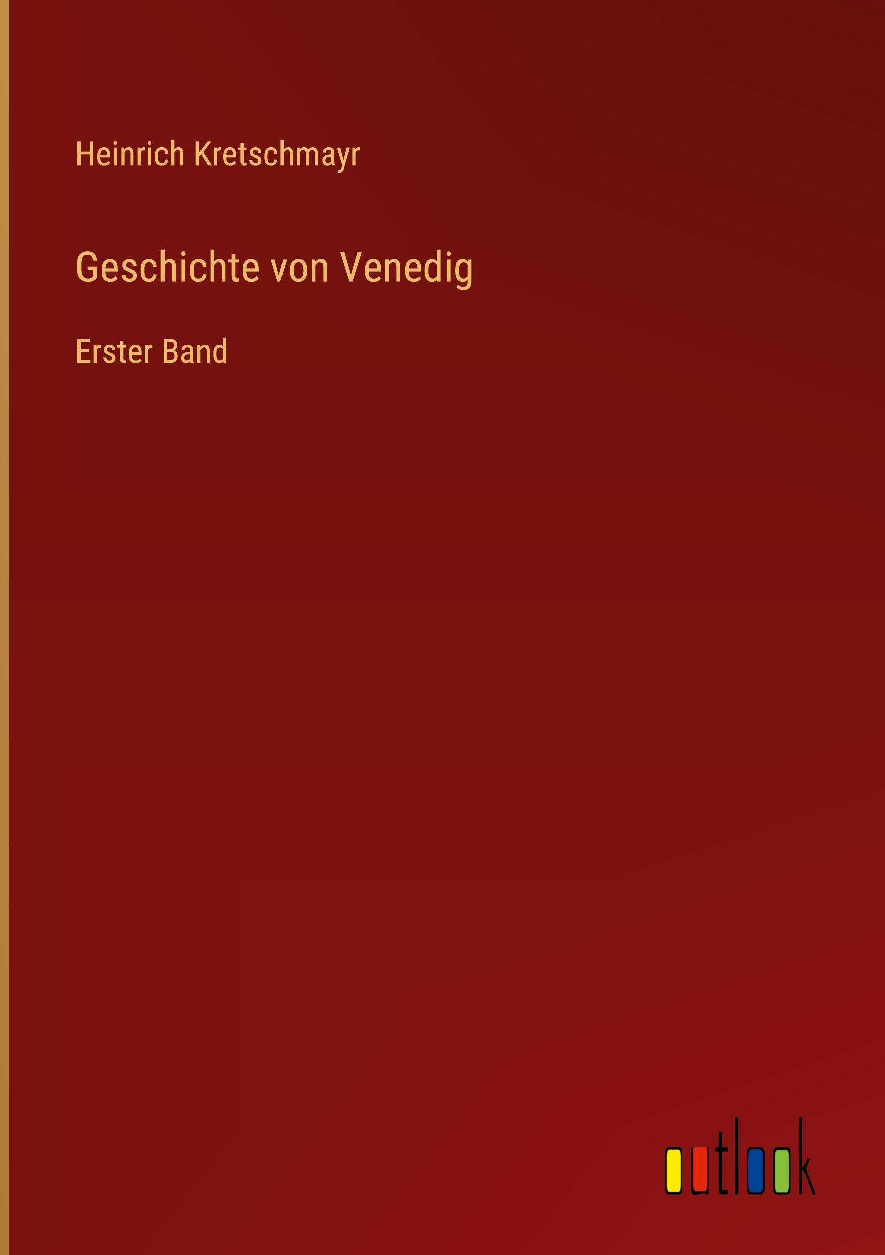 Vorderes Coverbild Geschichte von Venedig