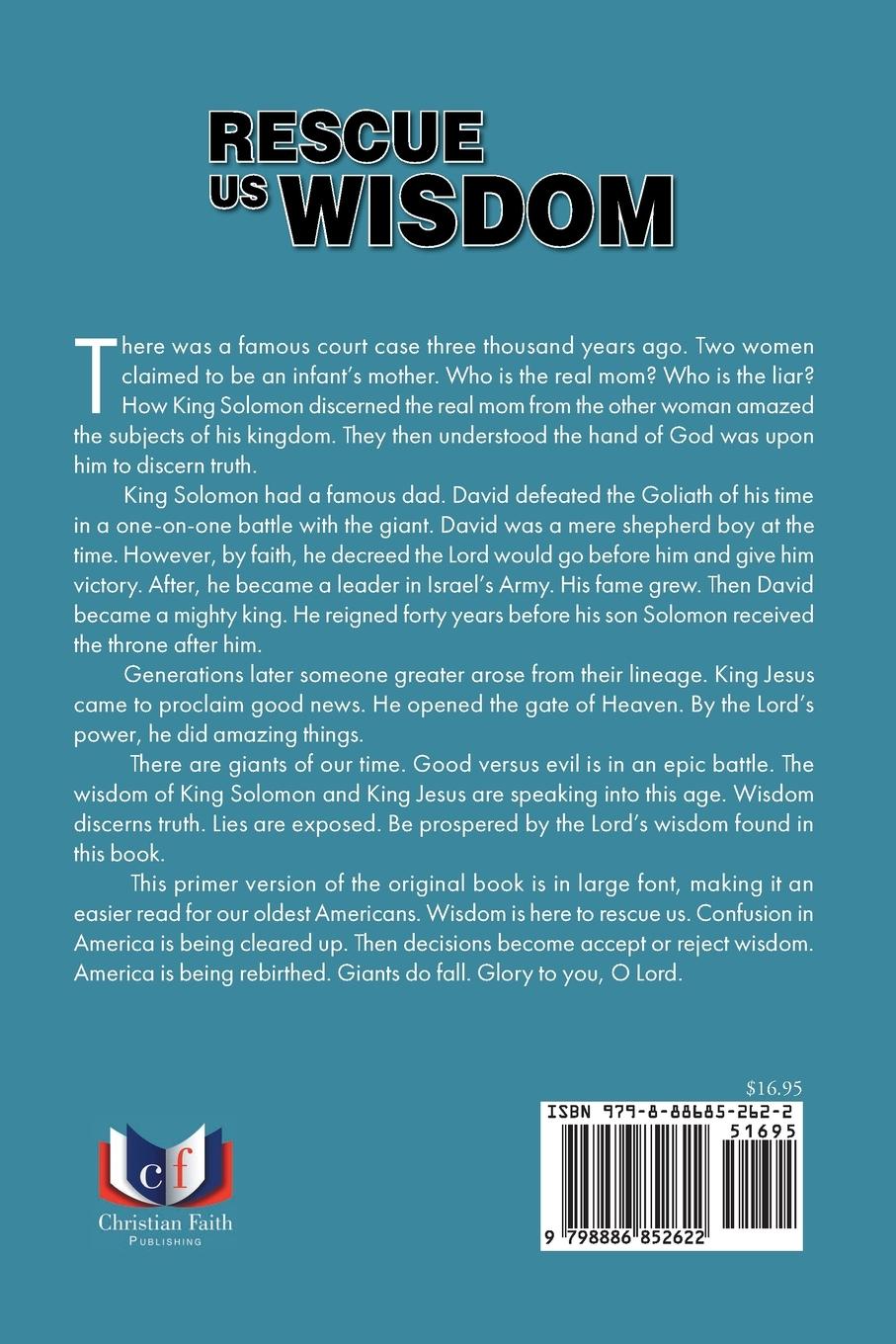 Rückseitencover Rescue Us Wisdom