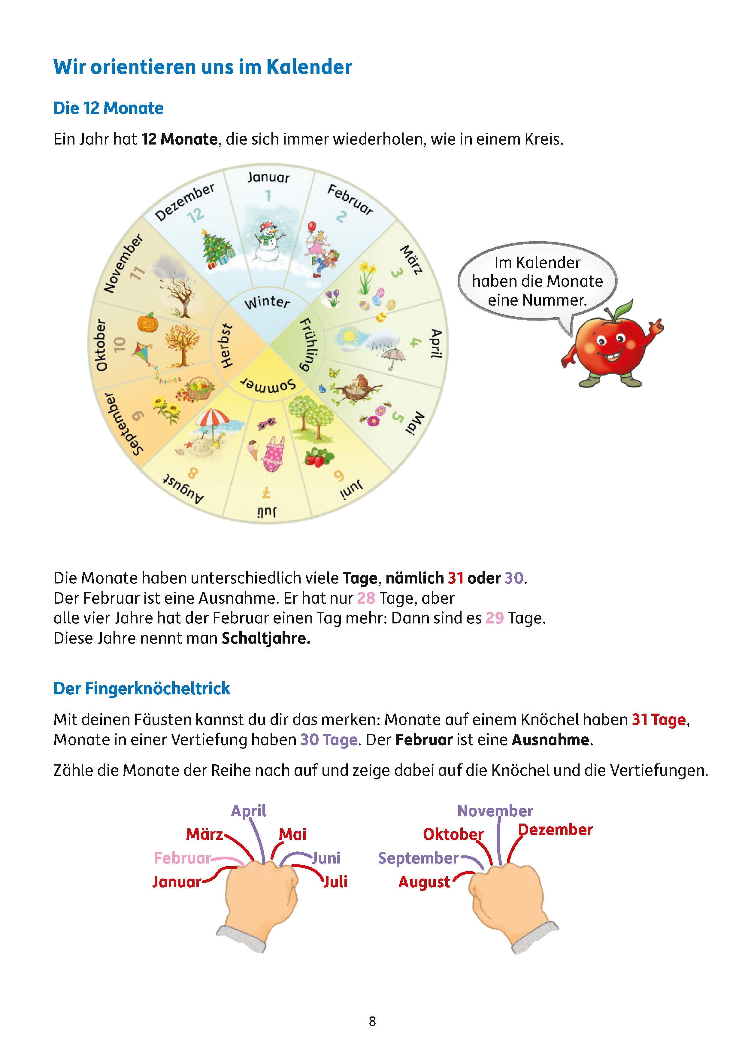 Beispielinhalt (Bild) Übungsheft mit Tests im Sachunterricht 2. Klasse