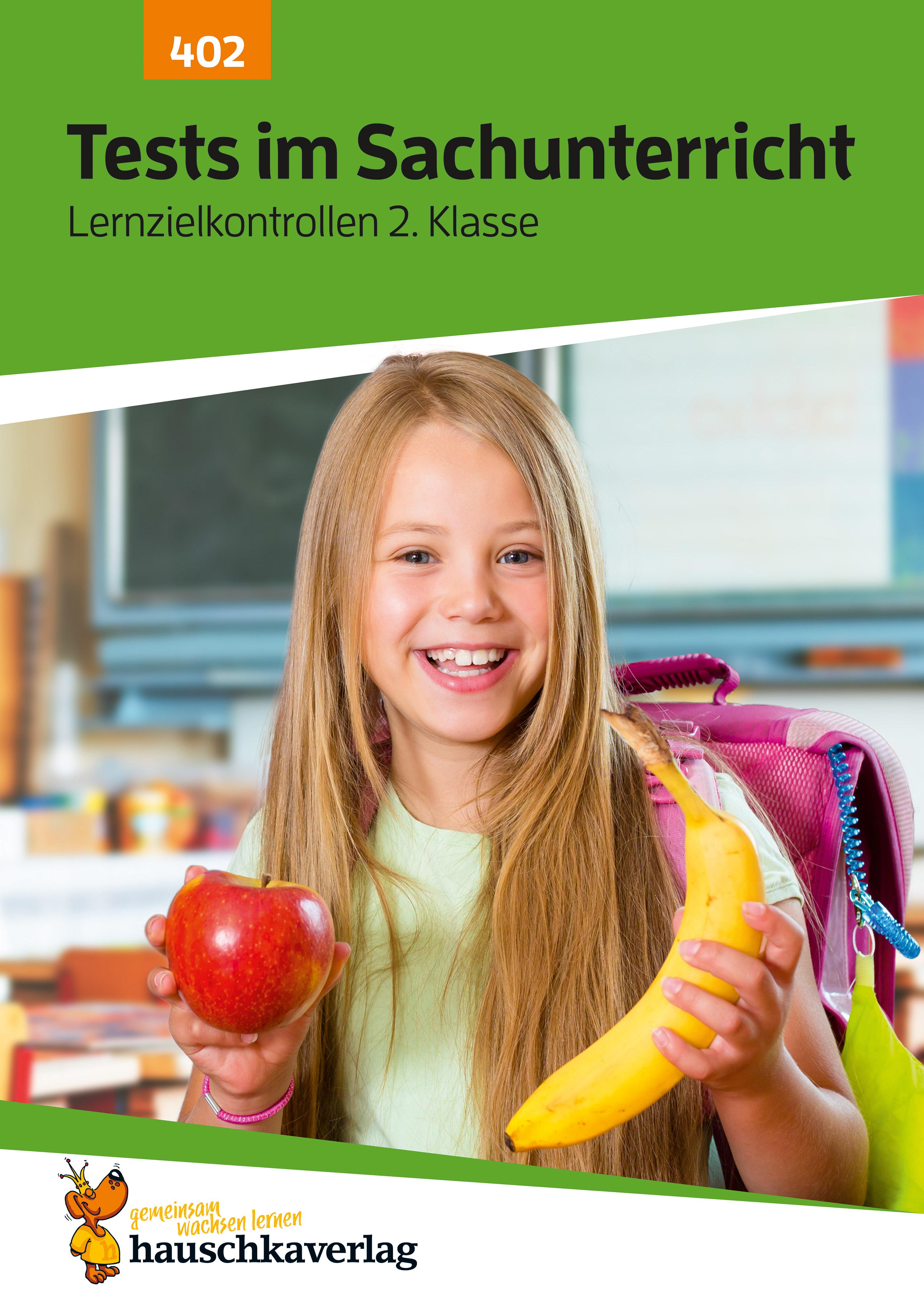 Vorderes Coverbild Übungsheft mit Tests im Sachunterricht 2. Klasse