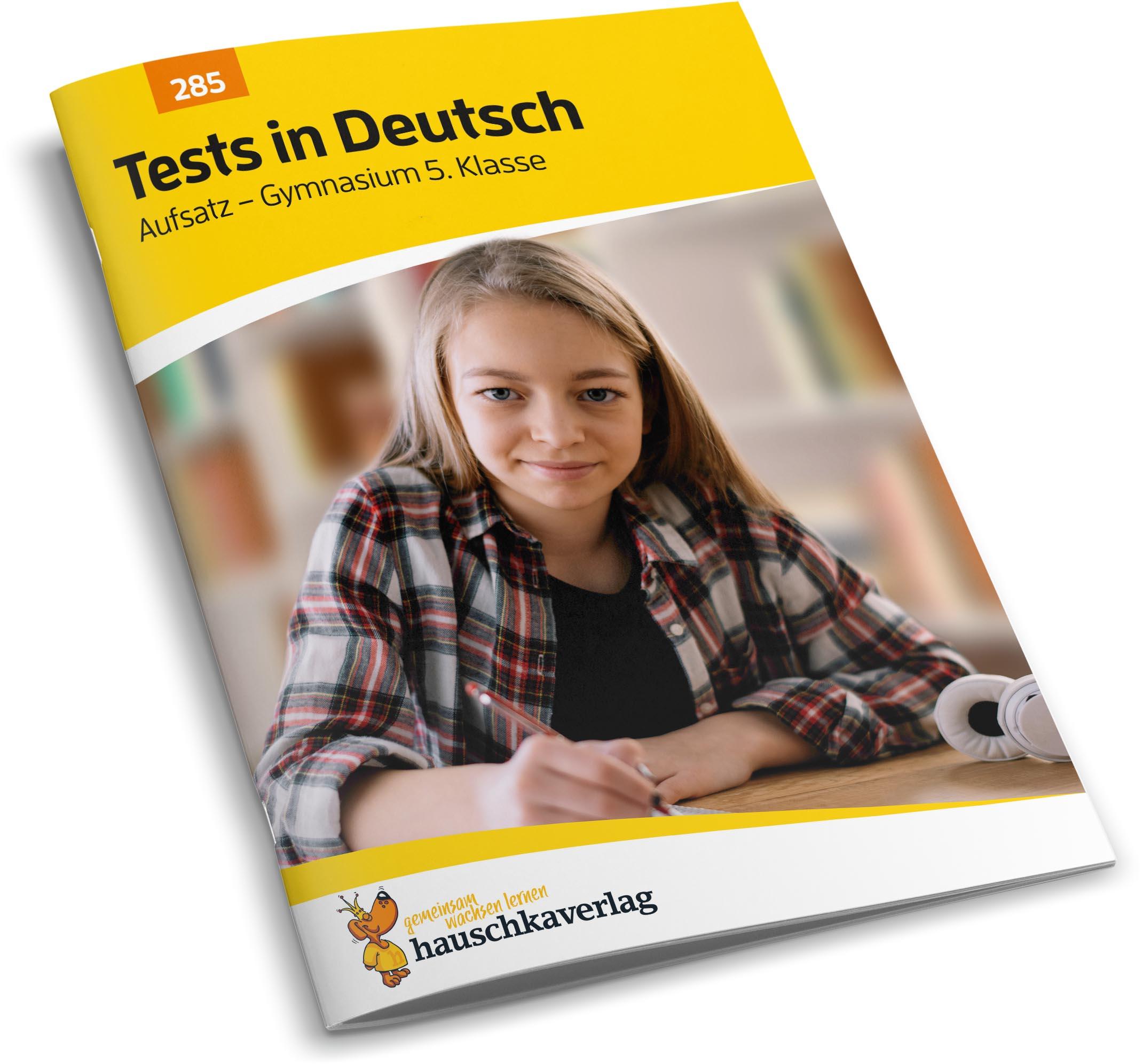 Beispielinhalt (Bild) Übungsheft mit Tests in Deutsch - Aufsatz Gymnasium 5. Klasse