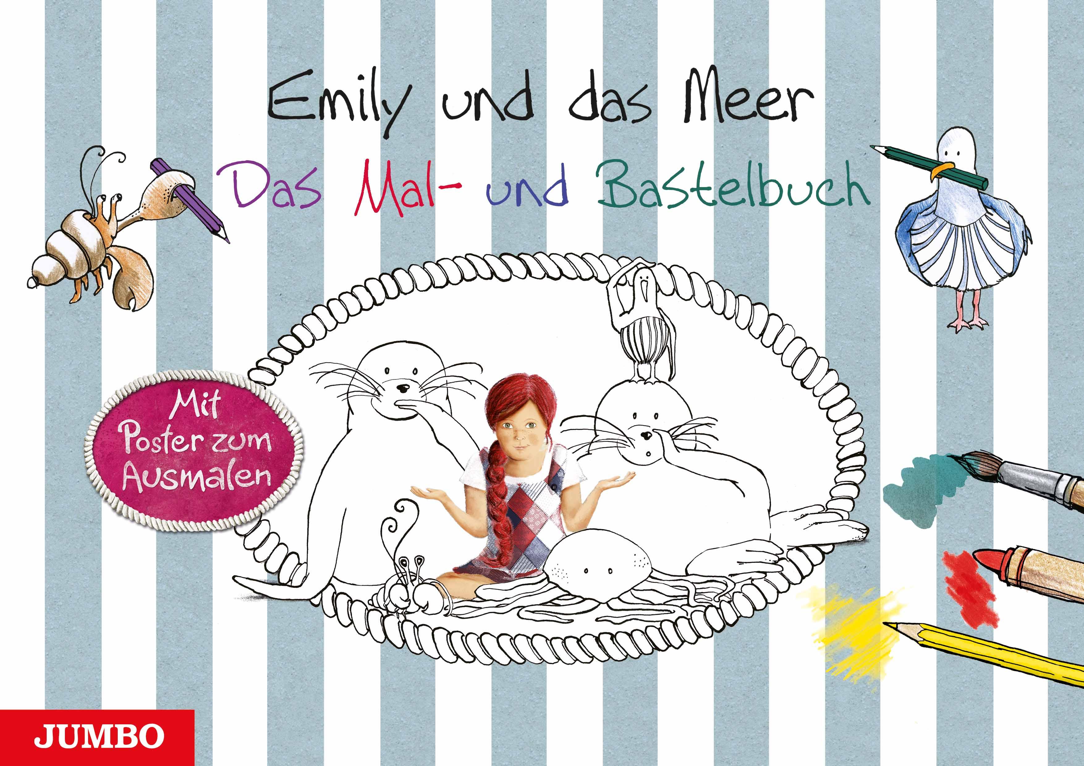 Vorderes Coverbild Emily und das Meer. Das Mal- und Bastelbuch