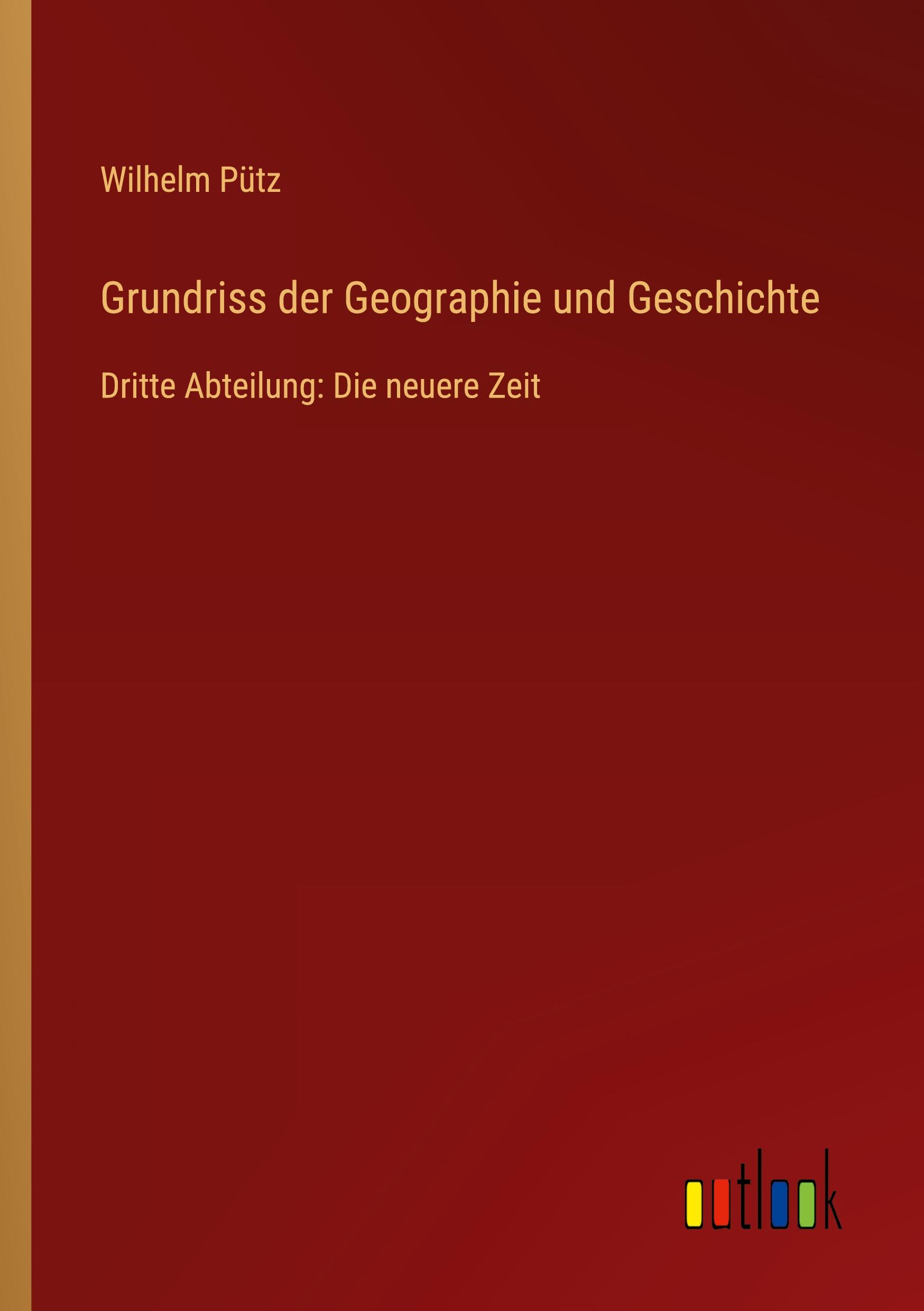 Vorderes Coverbild Grundriss der Geographie und Geschichte