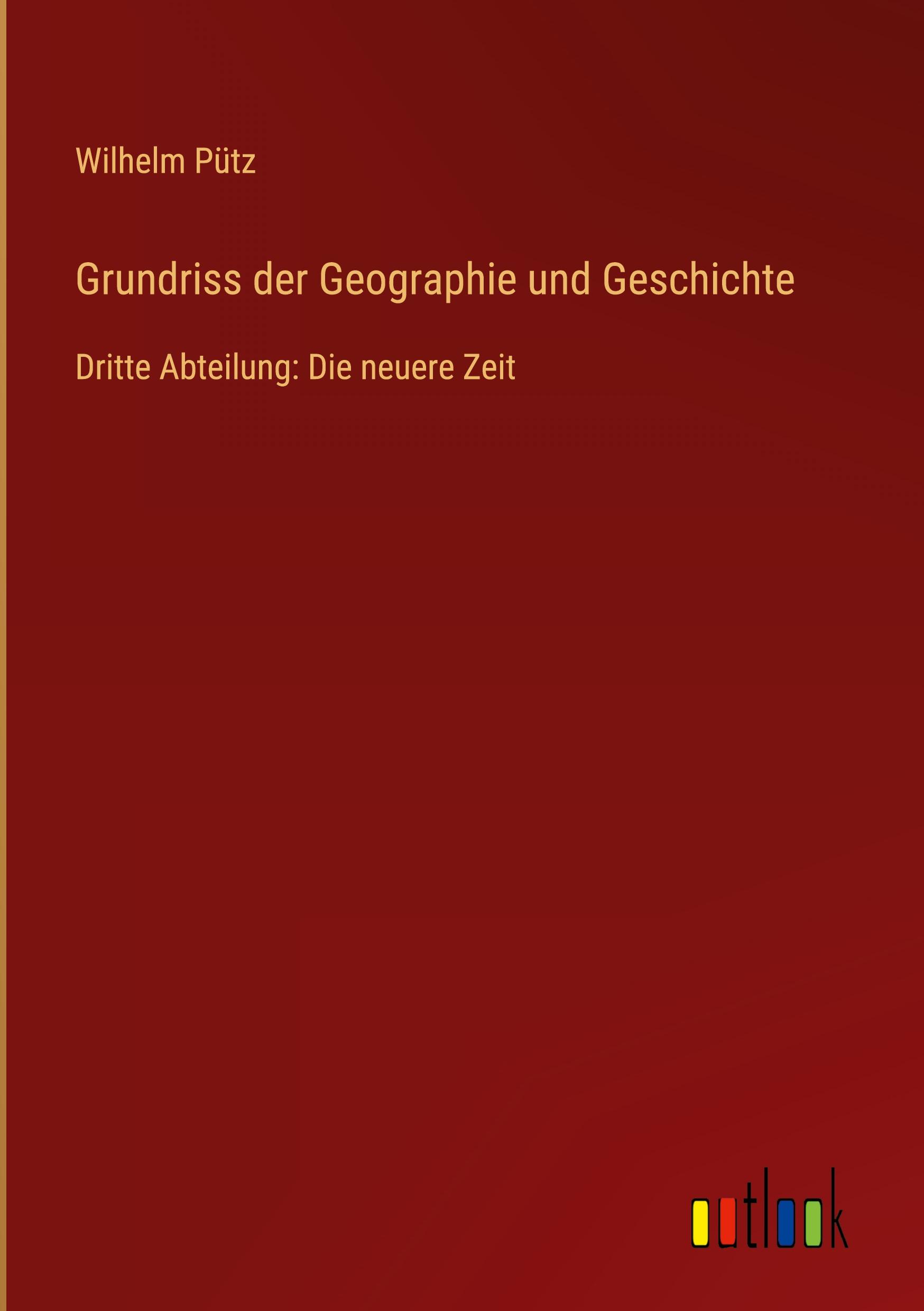 Vorderes Coverbild Grundriss der Geographie und Geschichte