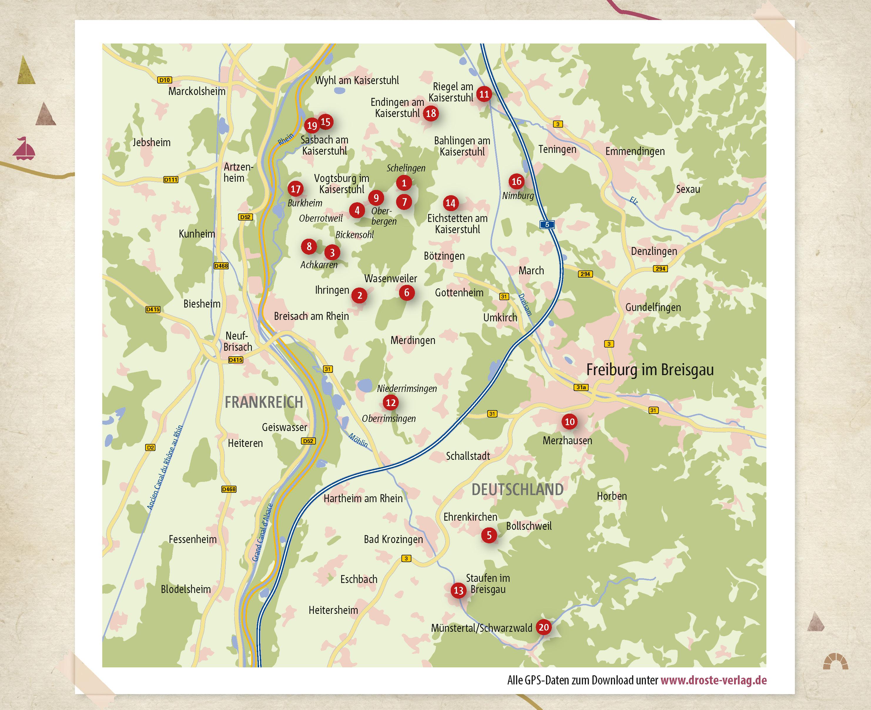 Beispielinhalt (Bild) Kaiserstuhl/Breisgau. Wandern für die Seele