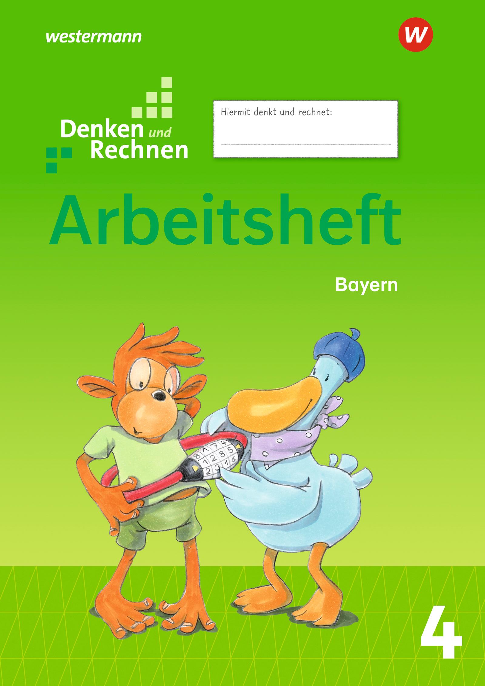Vorderes Coverbild Denken und Rechnen 4. Arbeitsheft. Für Grundschulen in Bayern