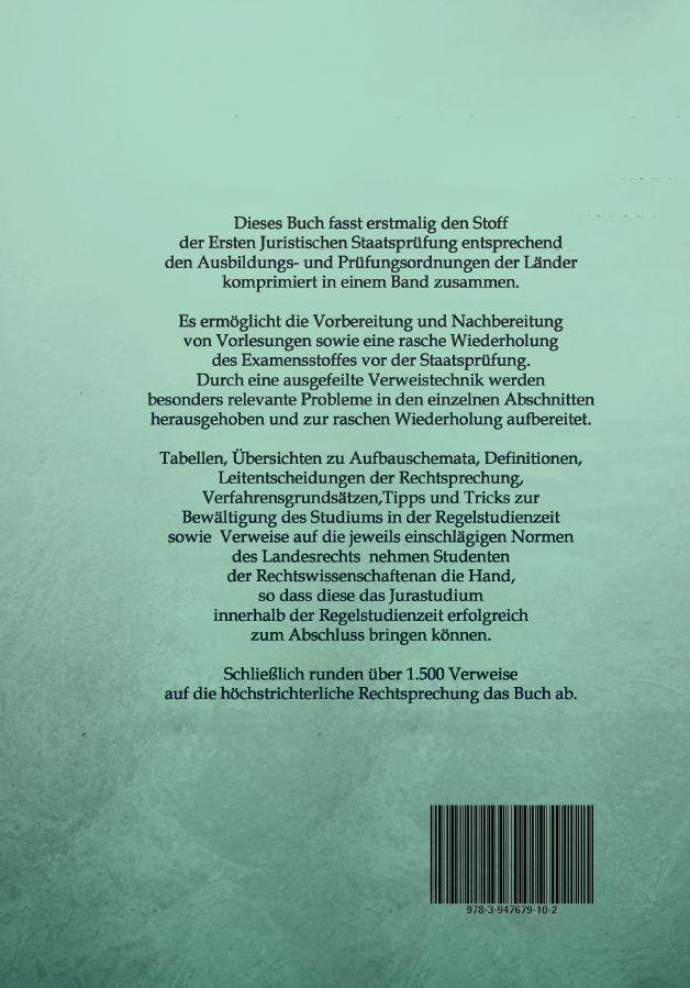 Beispielinhalt (Bild) Erstes Juristisches Staatsexamen