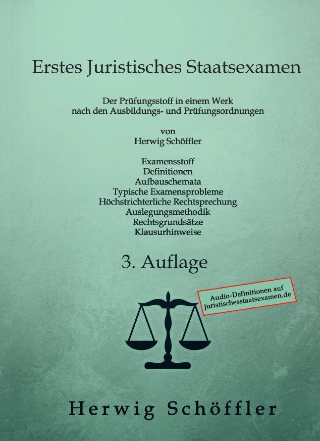 Vorderes Coverbild Erstes Juristisches Staatsexamen