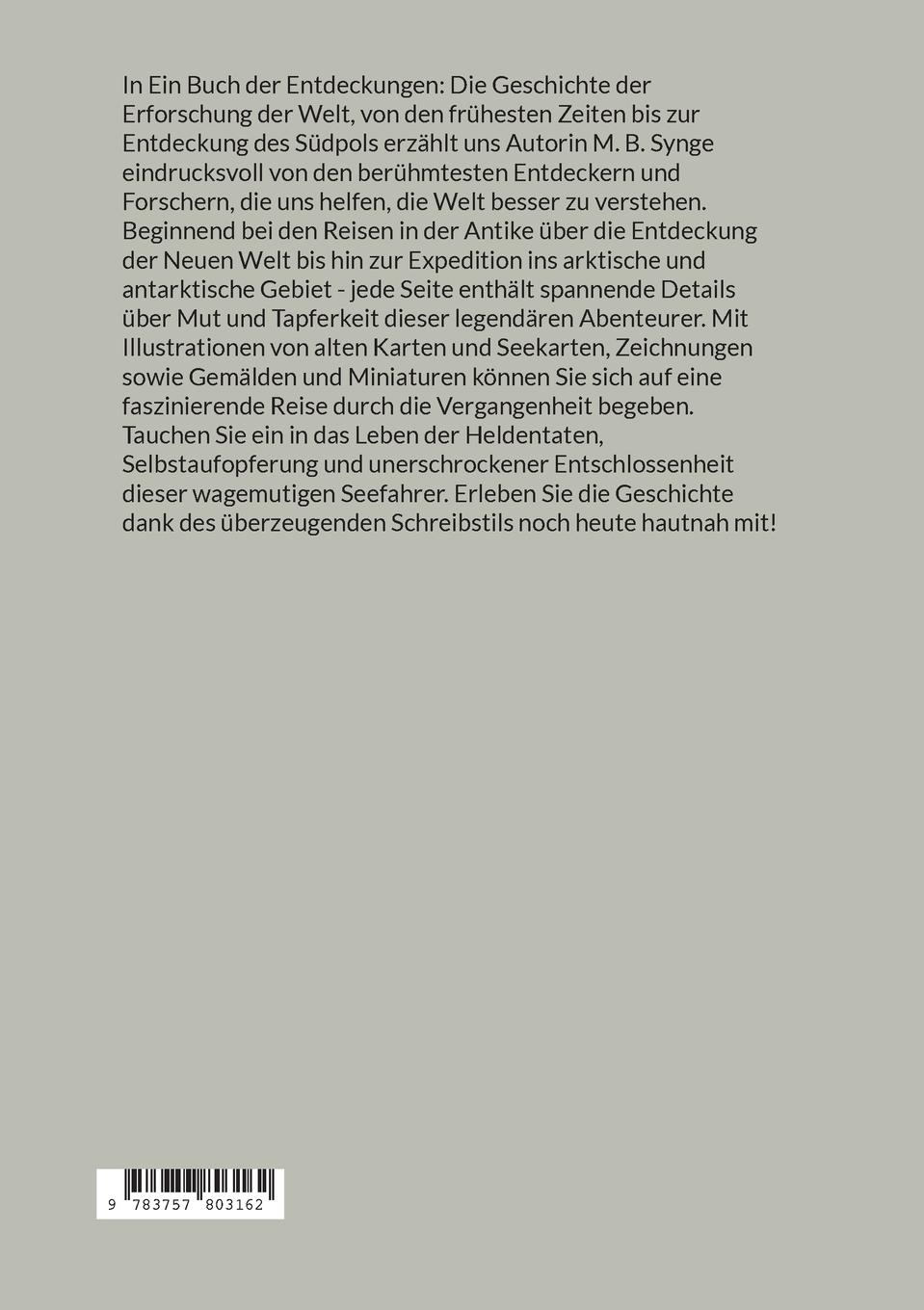 Rückseitencover Ein Buch der Entdeckungen