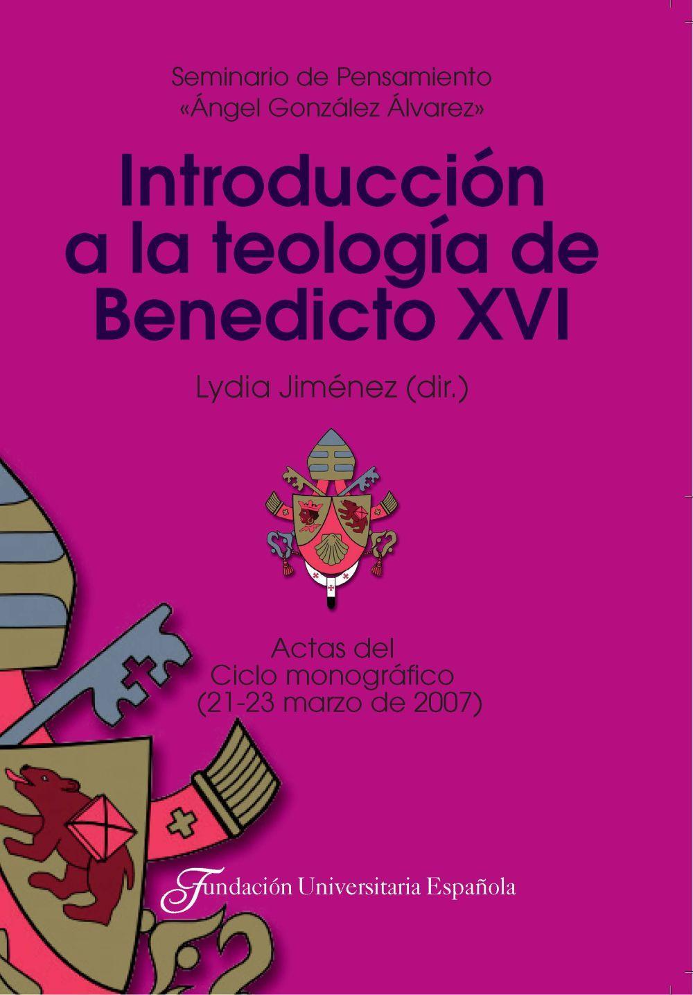 Vorderes Coverbild Introducción a la teología de Benedicto XVI