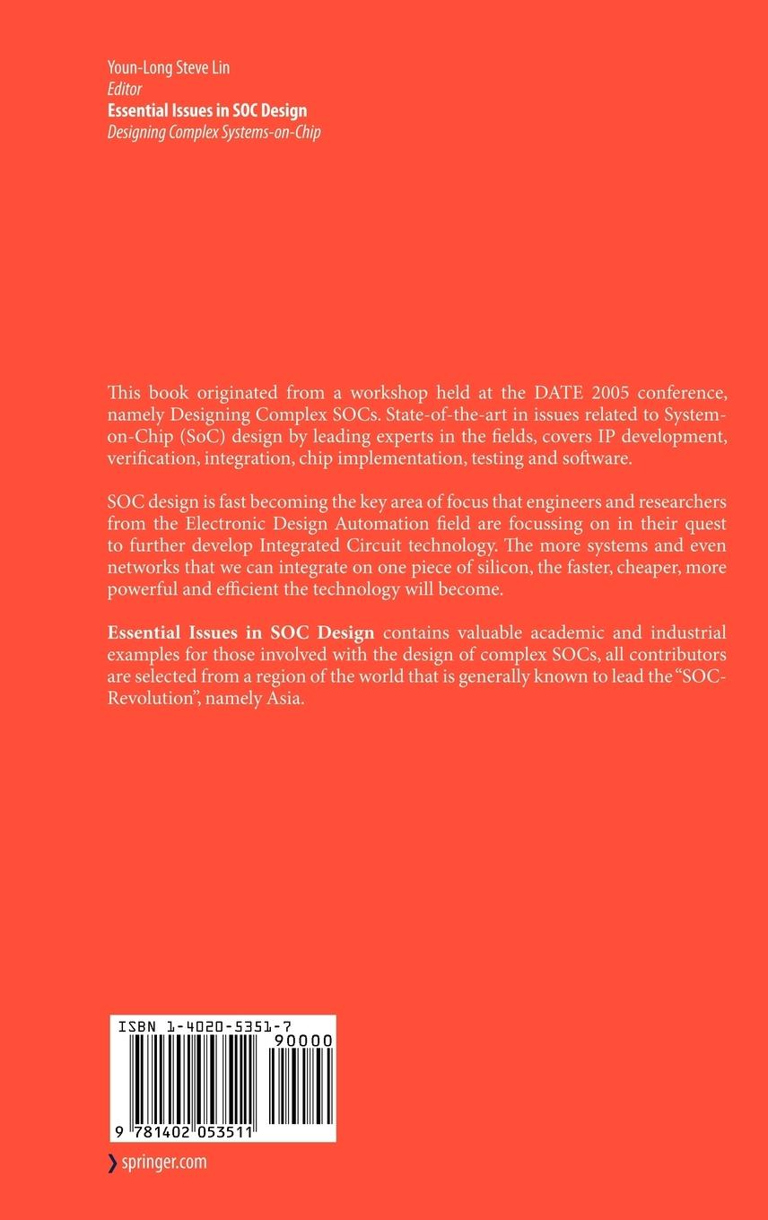 Rückseitencover Essential Issues in SOC Design
