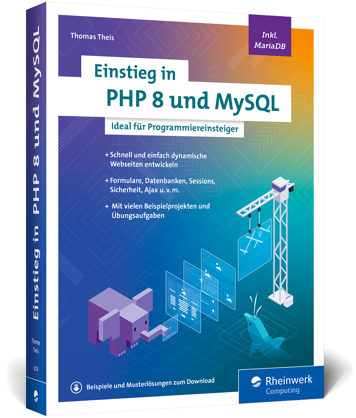 Vorderes Coverbild Einstieg in PHP 8 und MySQL