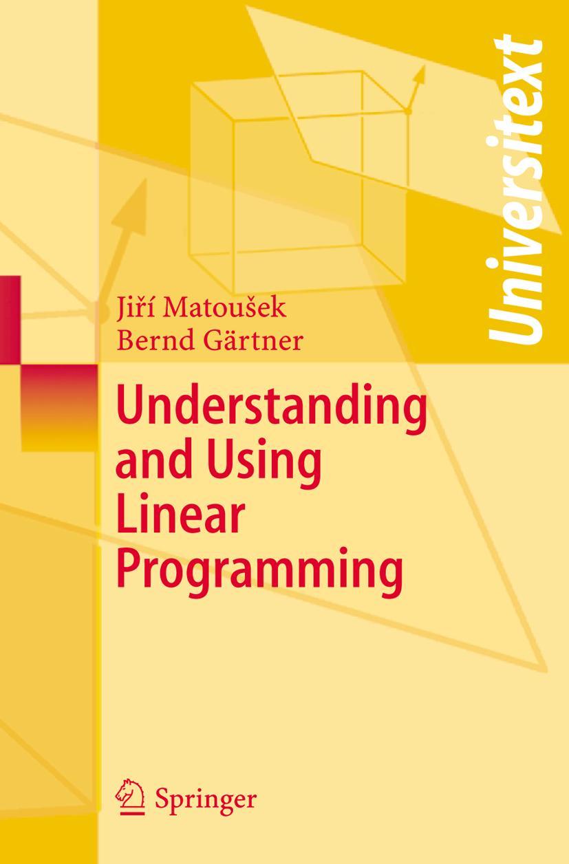 Vorderes Coverbild Understanding and Using Linear Programming