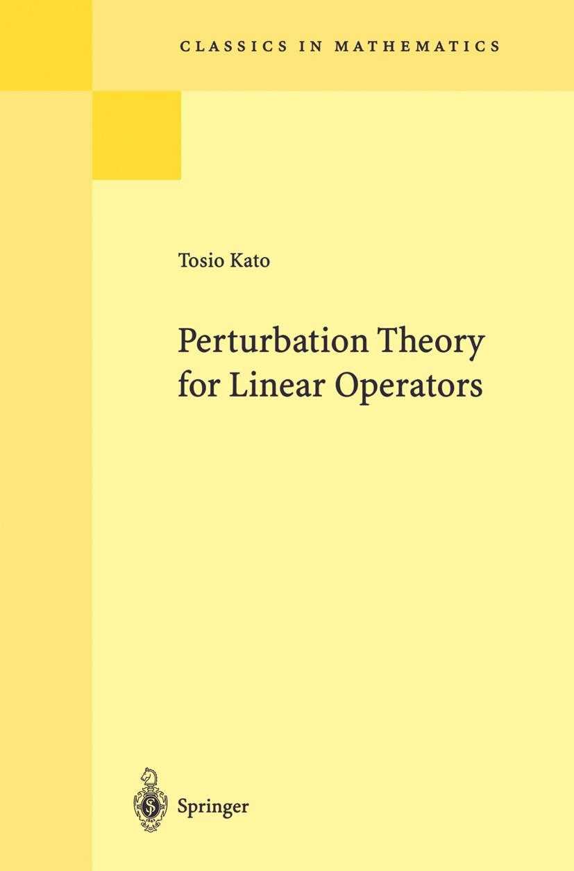 Vorderes Coverbild Perturbation Theory for Linear Operators