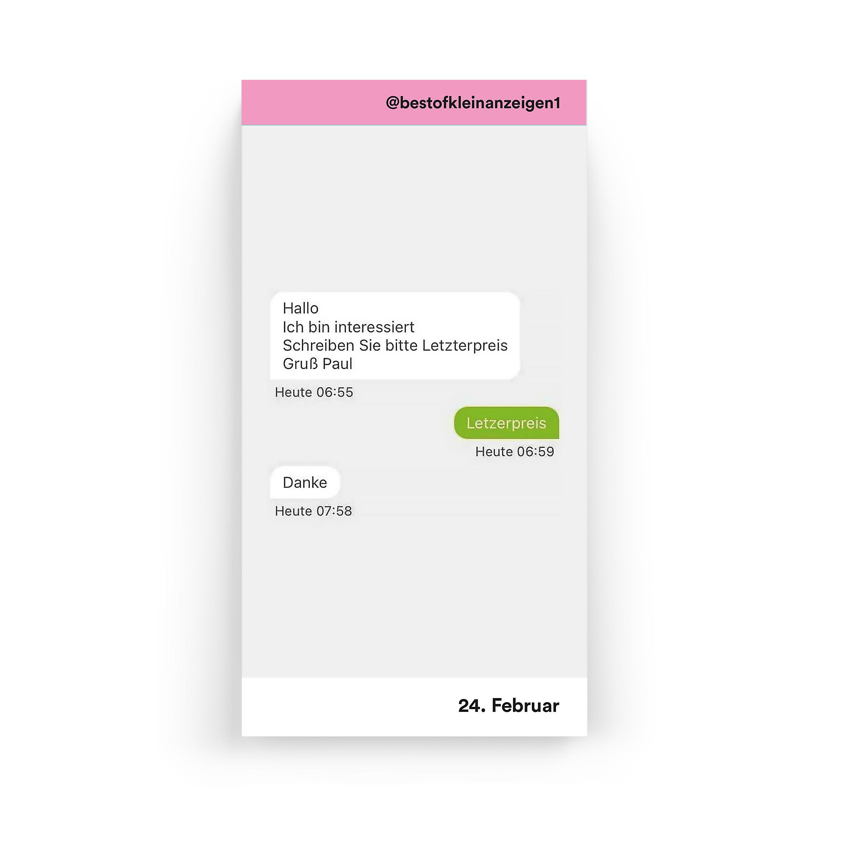 Beispielinhalt (Bild) Best-Of Kleinanzeigen