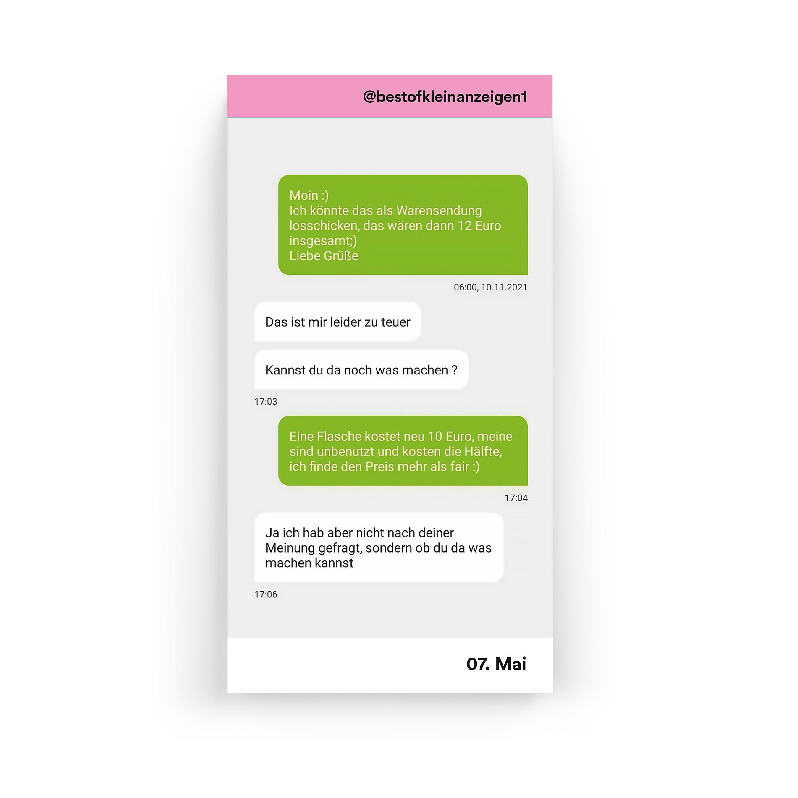 Beispielinhalt (Bild) Best-Of Kleinanzeigen