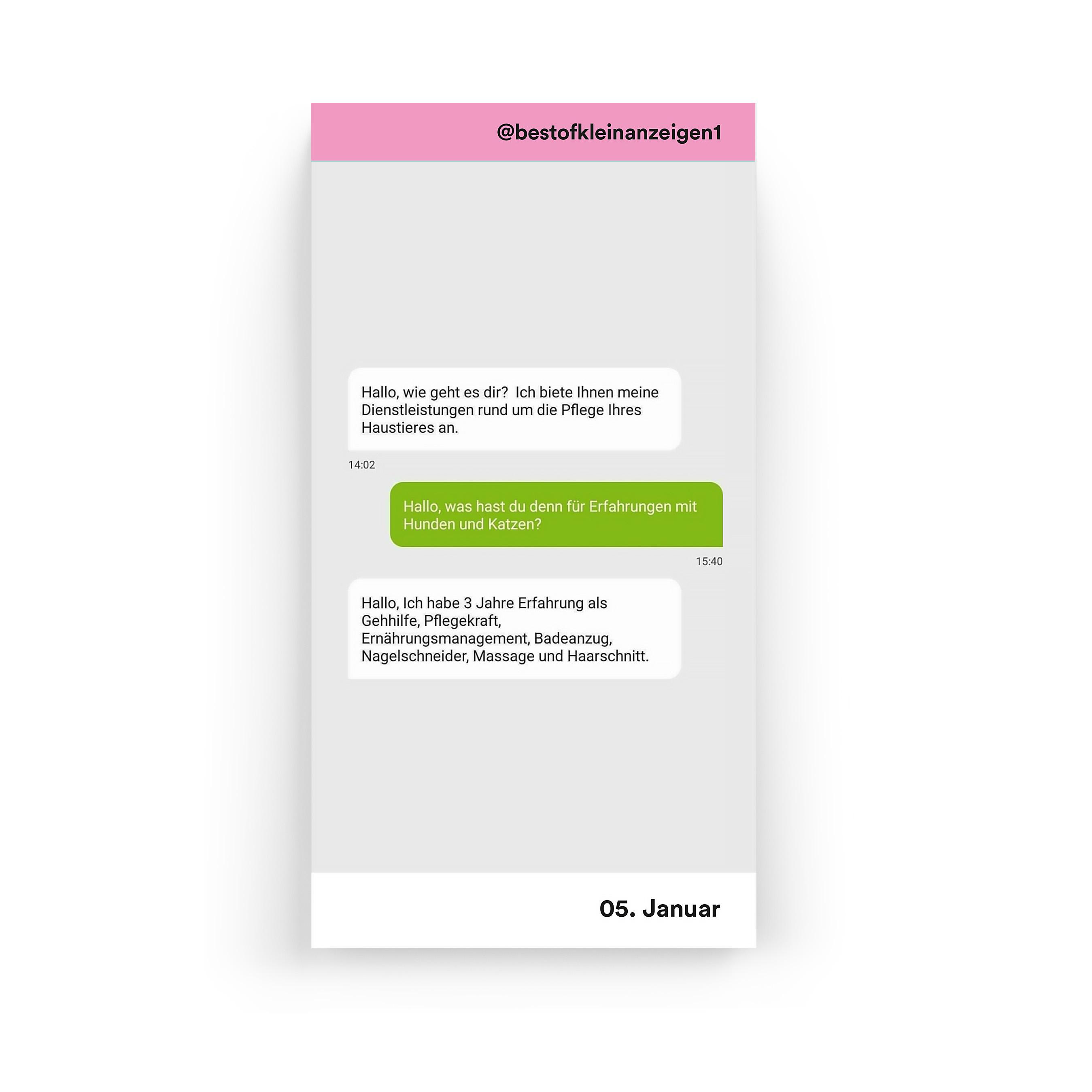 Beispielinhalt (Bild) Best-Of Kleinanzeigen