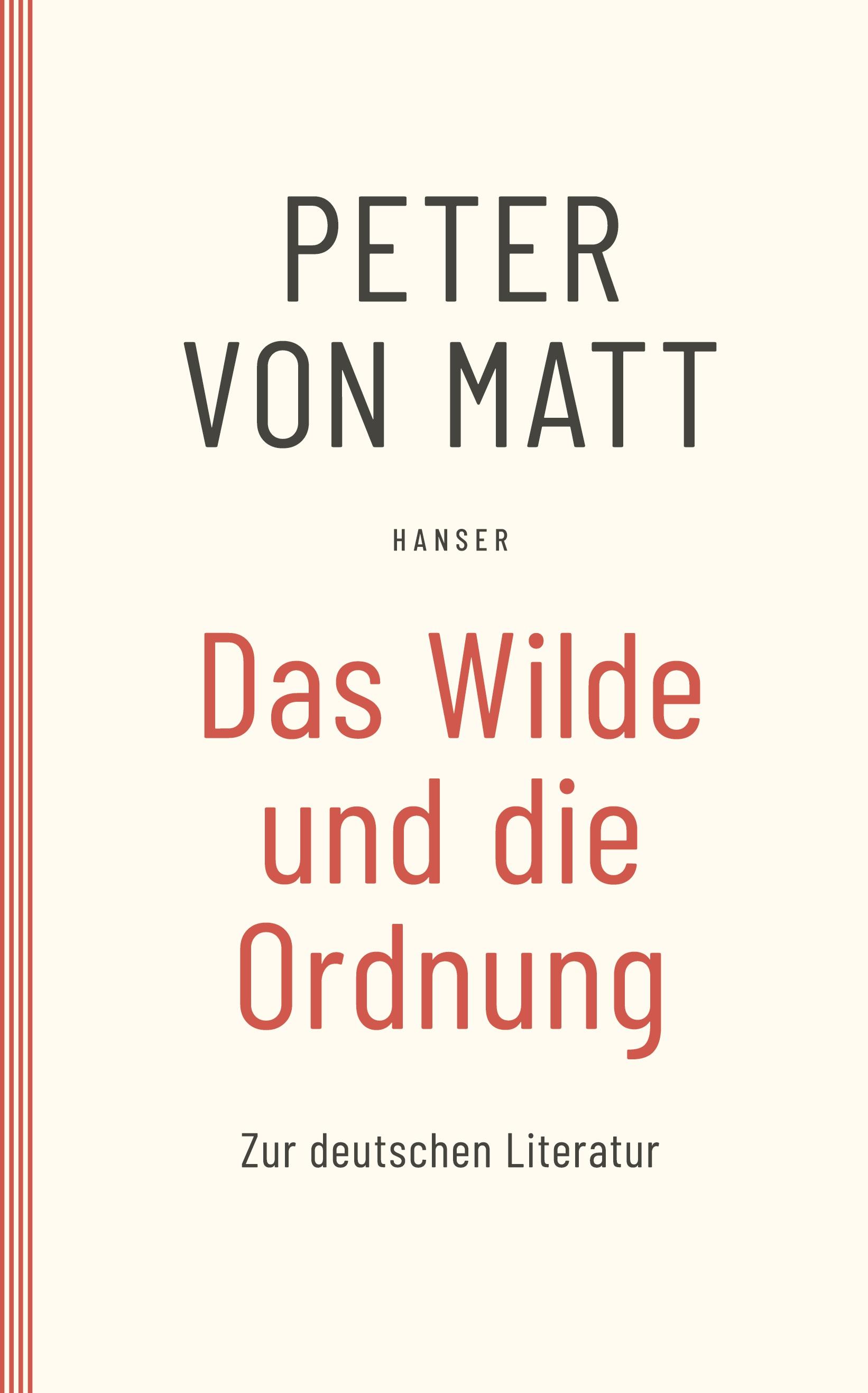 Vorderes Coverbild Das Wilde und die Ordnung