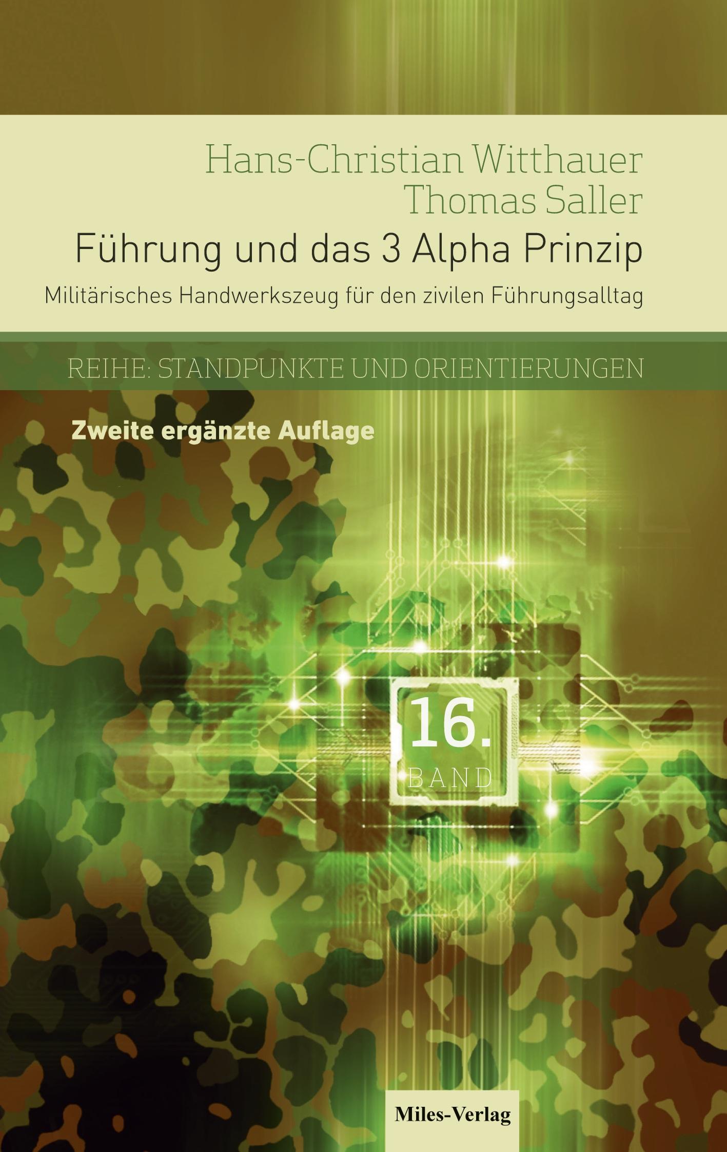 Vorderes Coverbild Führung und das 3 Alpha Prinzip