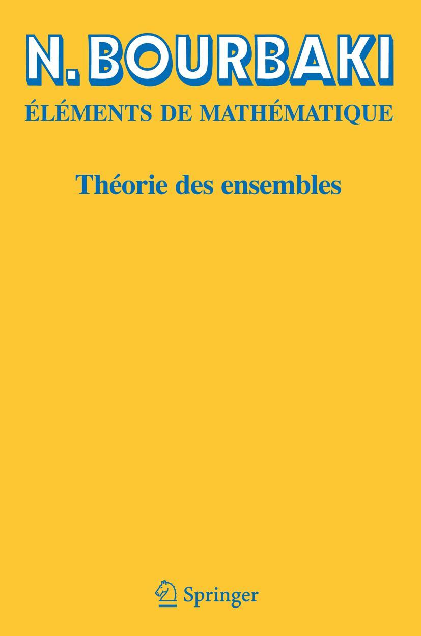 Vorderes Coverbild Théorie des ensembles