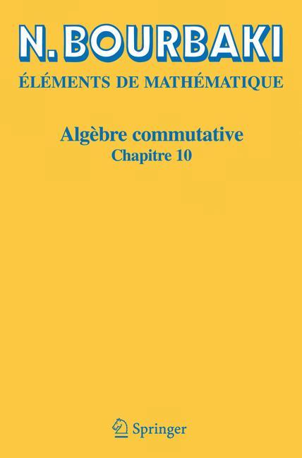 Vorderes Coverbild Algèbre commutative