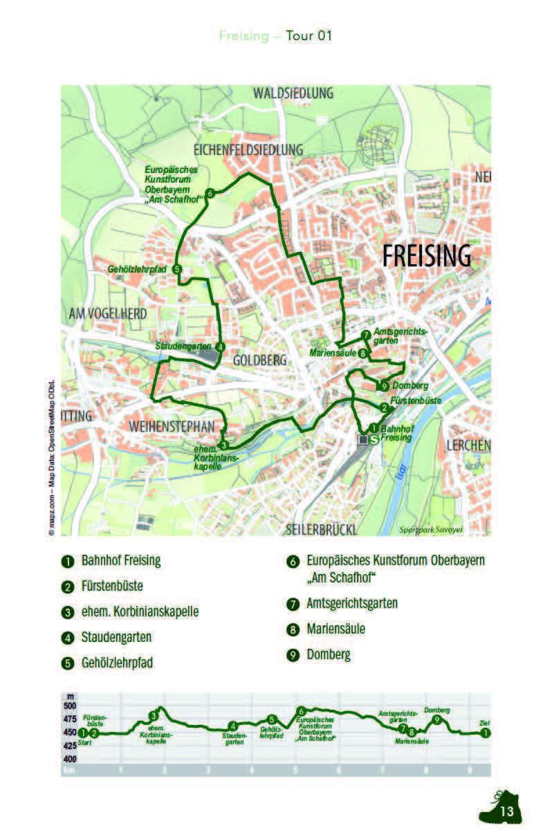 Beispielinhalt (Bild) Wandern in und um Freising, Erding & Moosburg/Isar