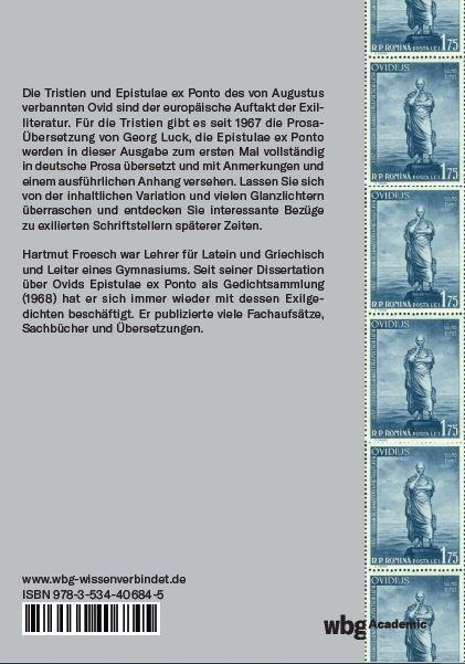 Rückseitencover Epistulae ex Ponto - Briefe vom Schwarzen Meer
