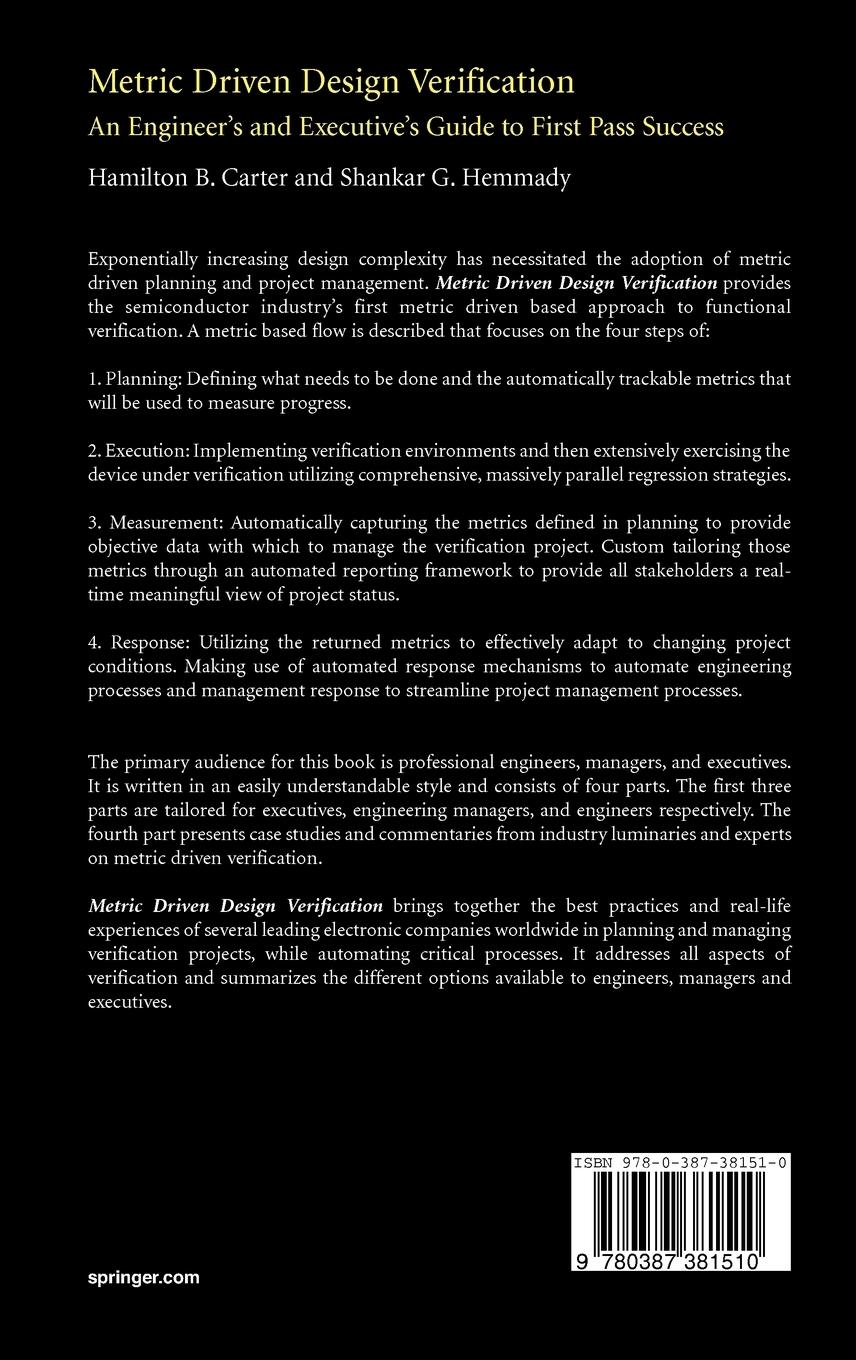 Rückseitencover Metric Driven Design Verification