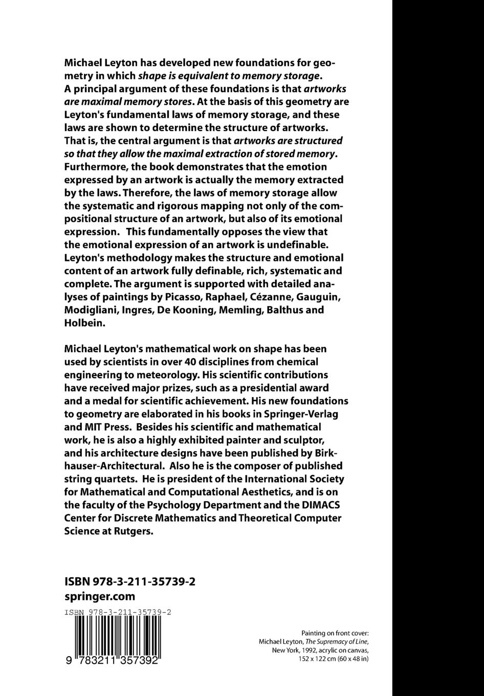 Rückseitencover The Structure of Paintings