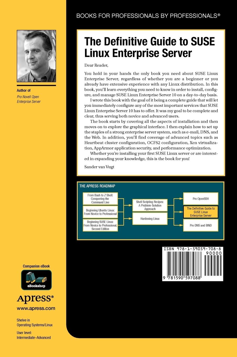 Rückseitencover The Definitive Guide to SUSE Linux Enterprise Server