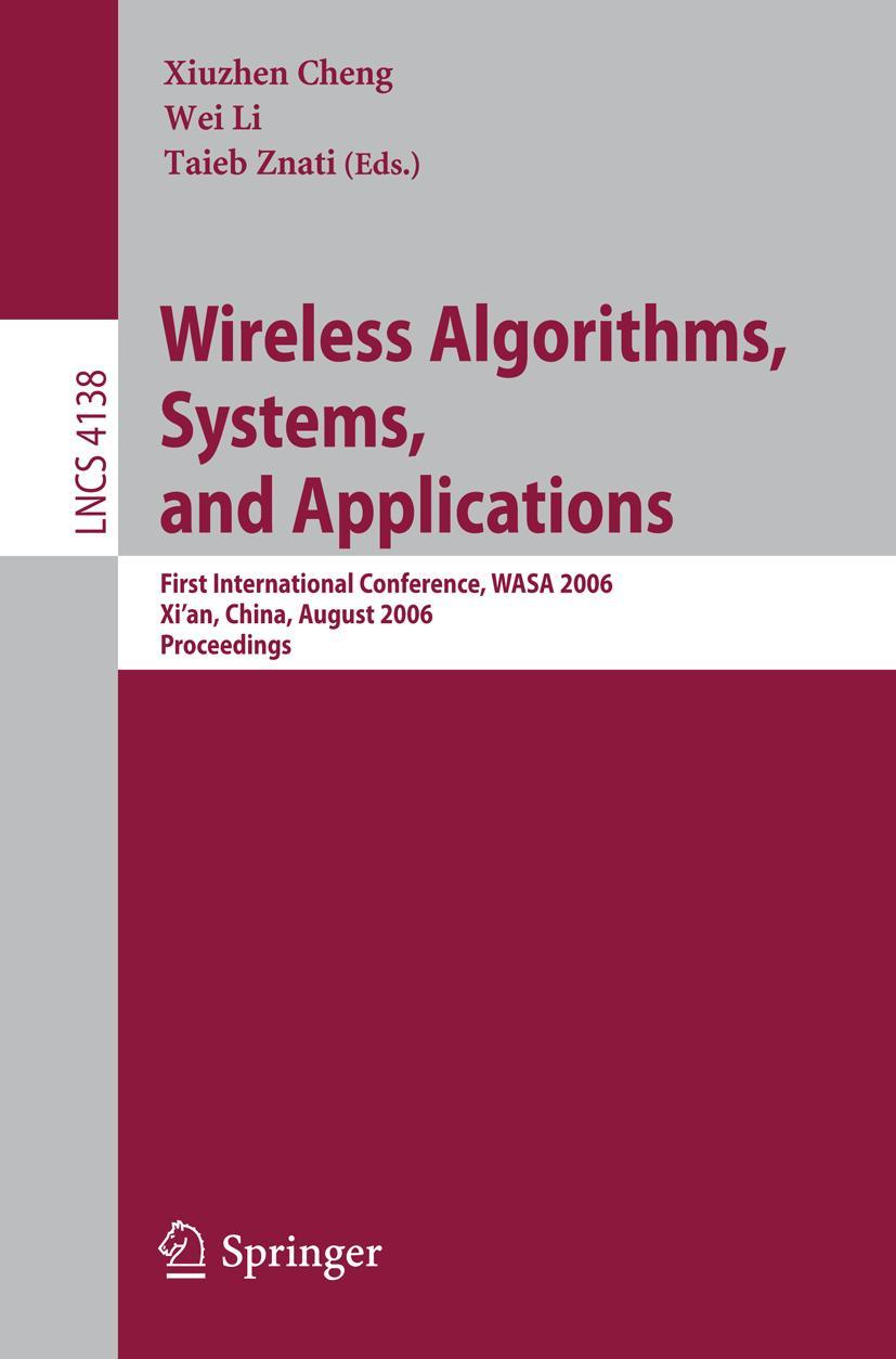 Vorderes Coverbild Wireless Algorithms, Systems, and Applications