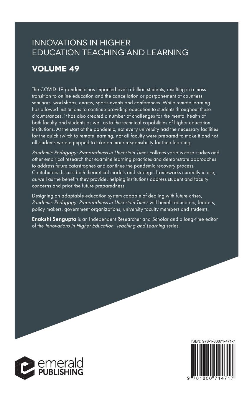 Rückseitencover Pandemic Pedagogy