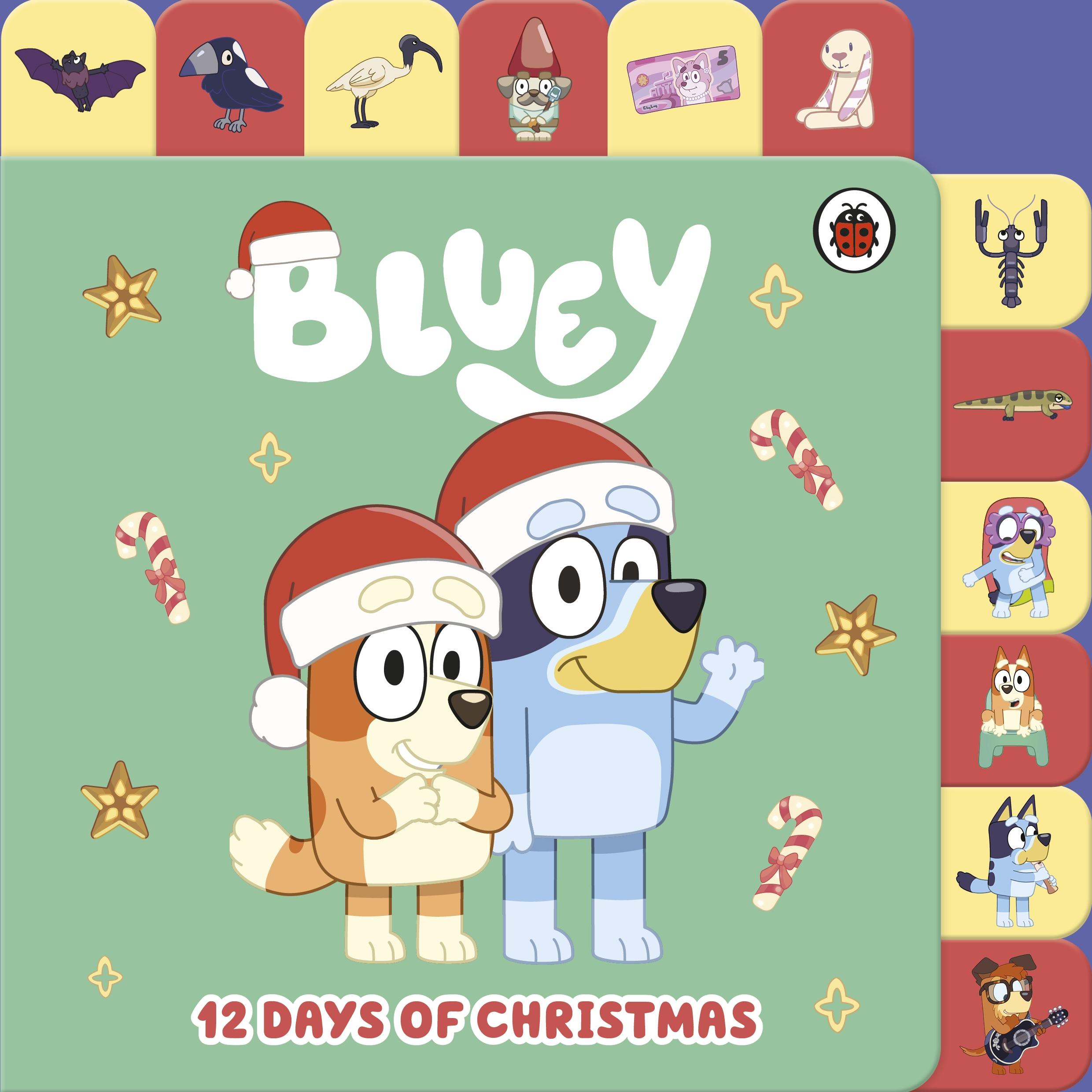 Vorderes Coverbild Bluey: 12 Days of Christmas Tabbed Board Book