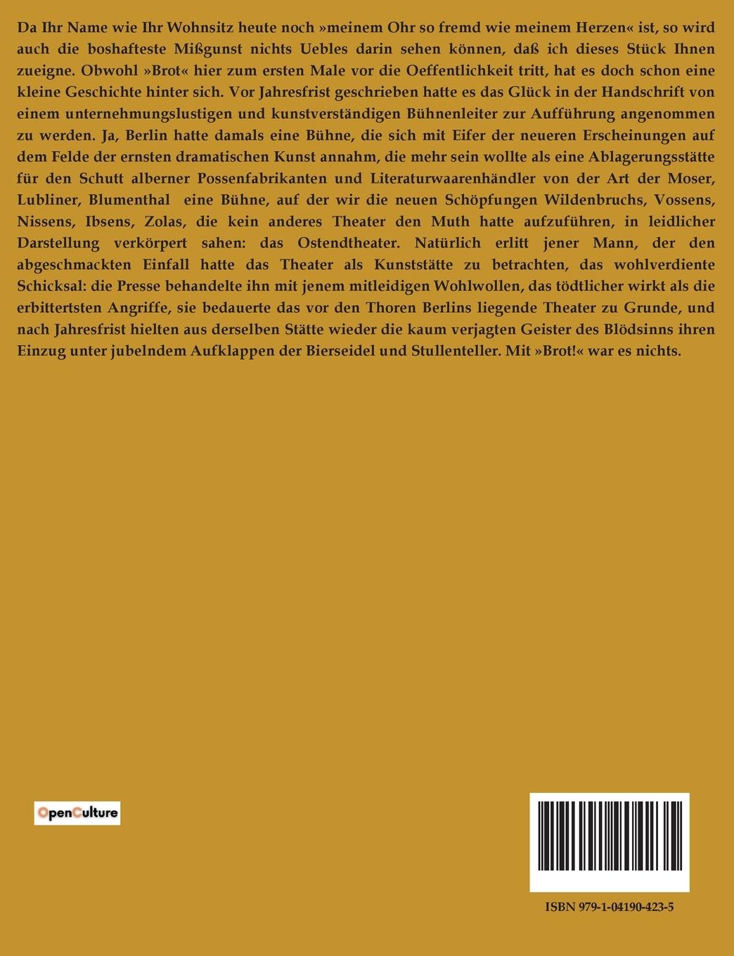 Rückseitencover 'Brot!'