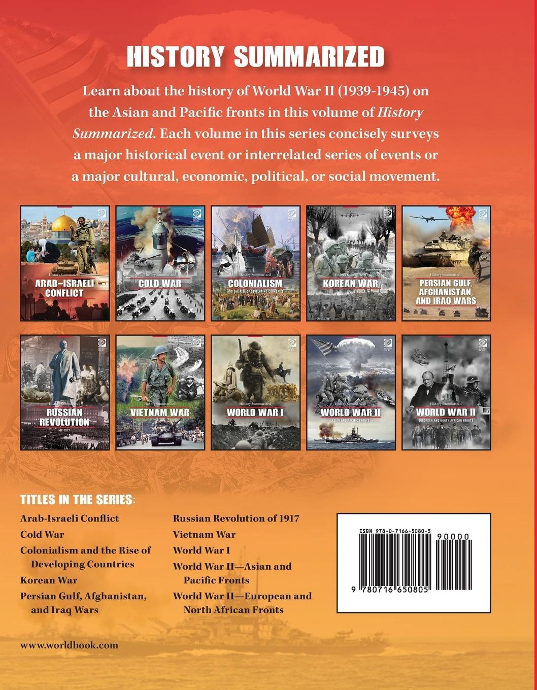 Rückseitencover World War II-Asian and Pacific Fronts