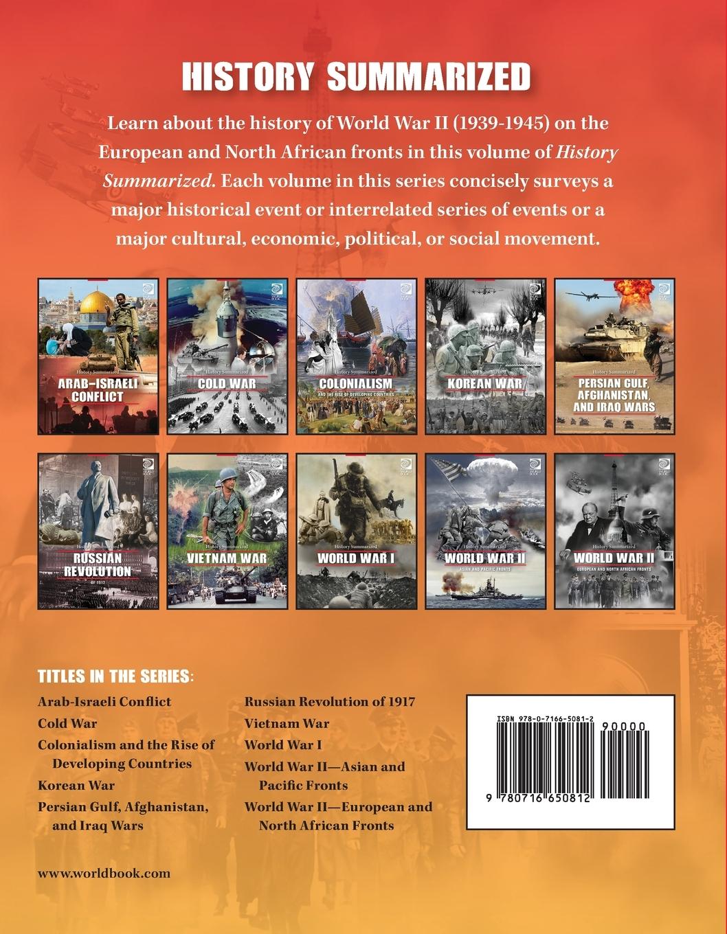 Rückseitencover World War II-European and North African Fronts