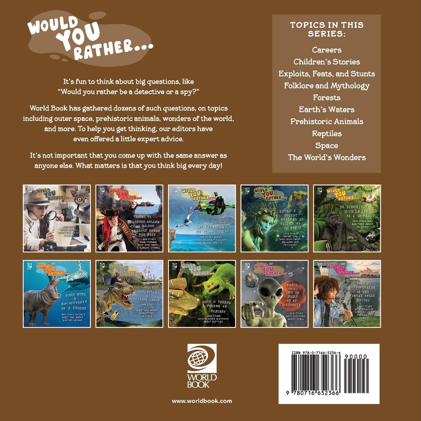 Rückseitencover Would You Rather... Be a Detective or a Spy? ...and other hard-working questions about careers