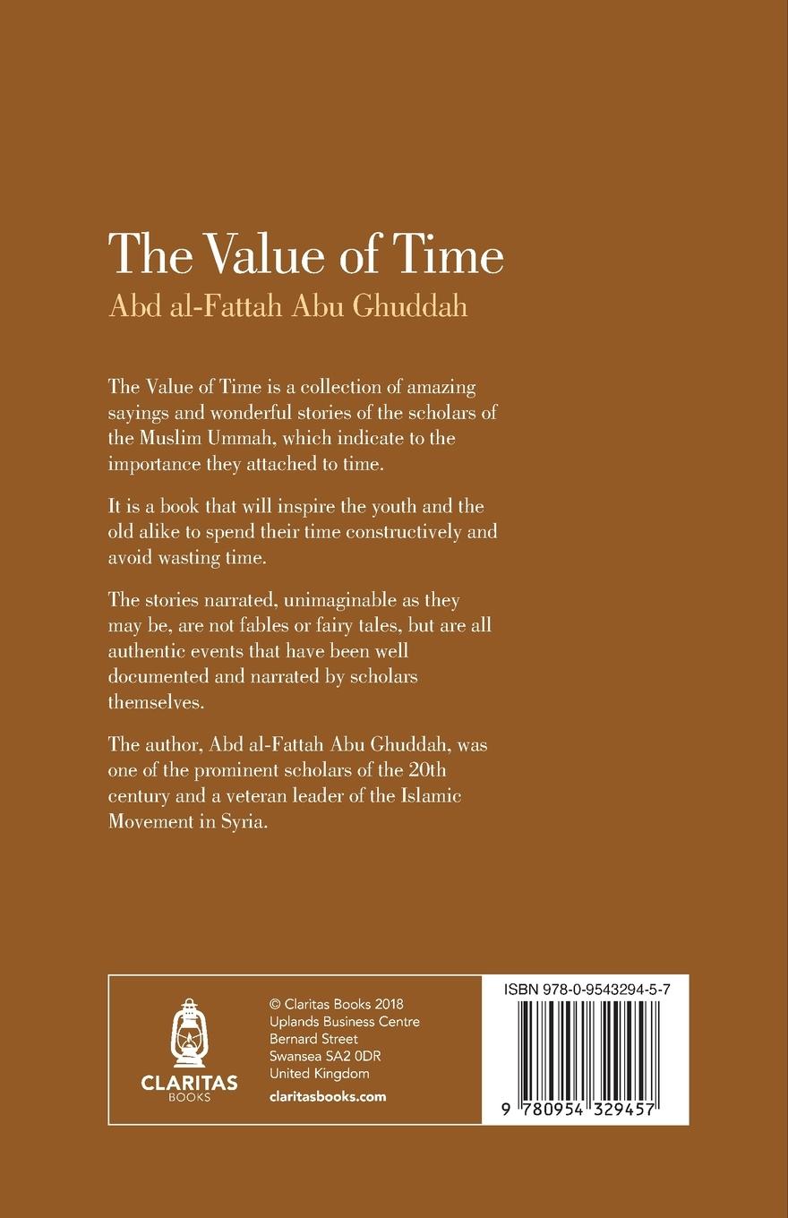 Rückseitencover The Value of Time