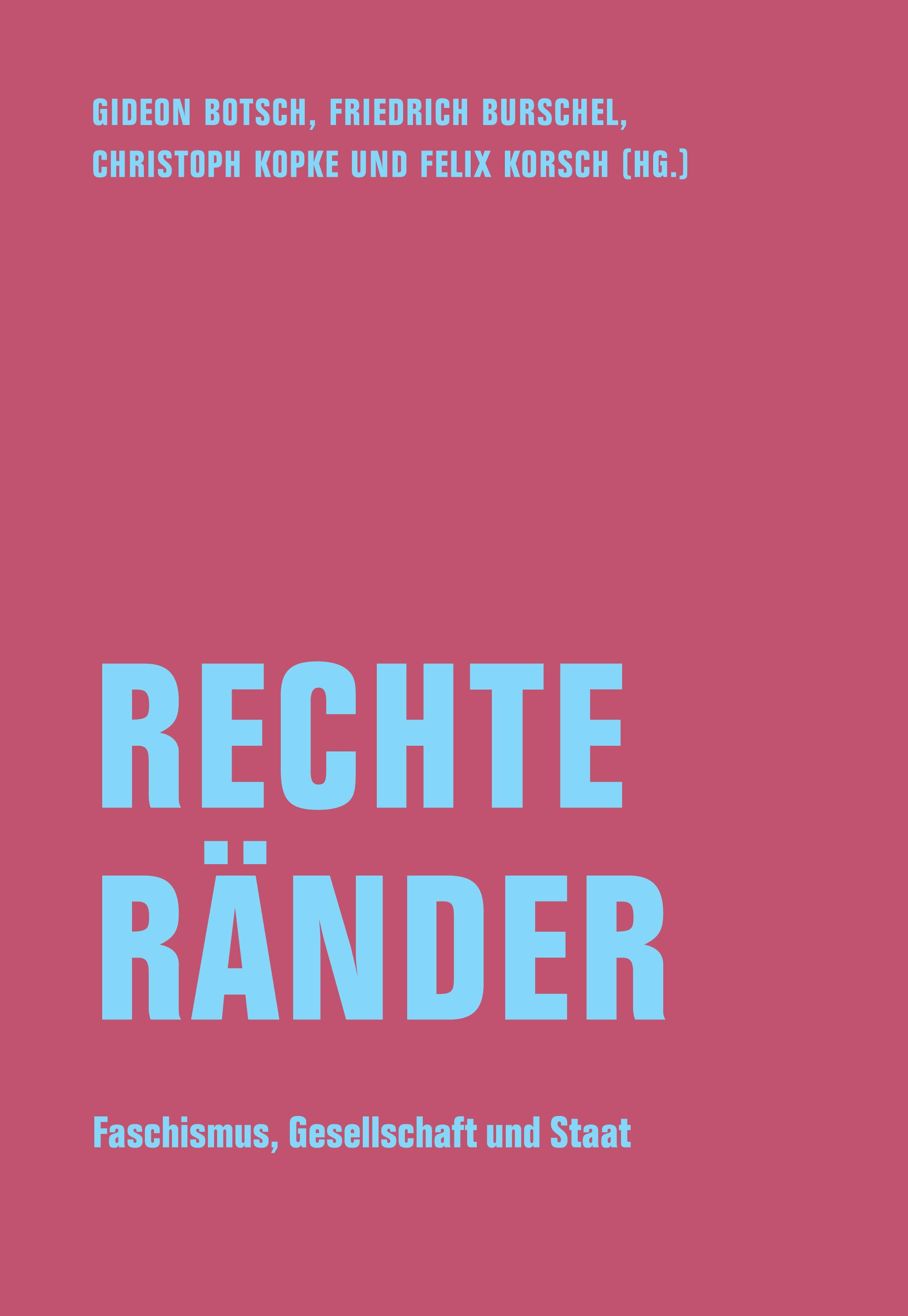 Vorderes Coverbild Rechte Ränder