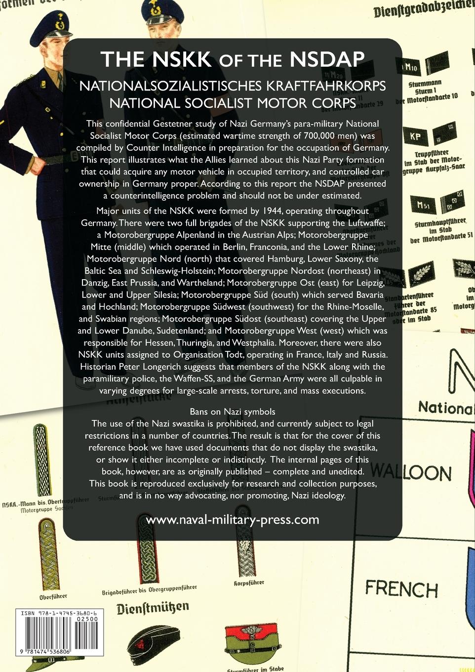 Rückseitencover The Nskk of the Nsdap