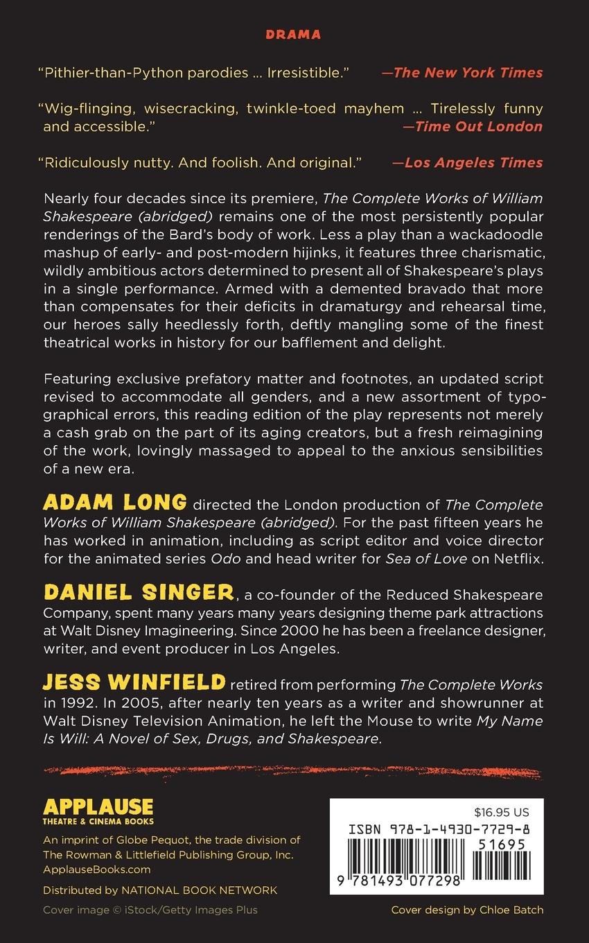 Rückseitencover Complete Works of William Shakespeare (abridged) [revised] [again]