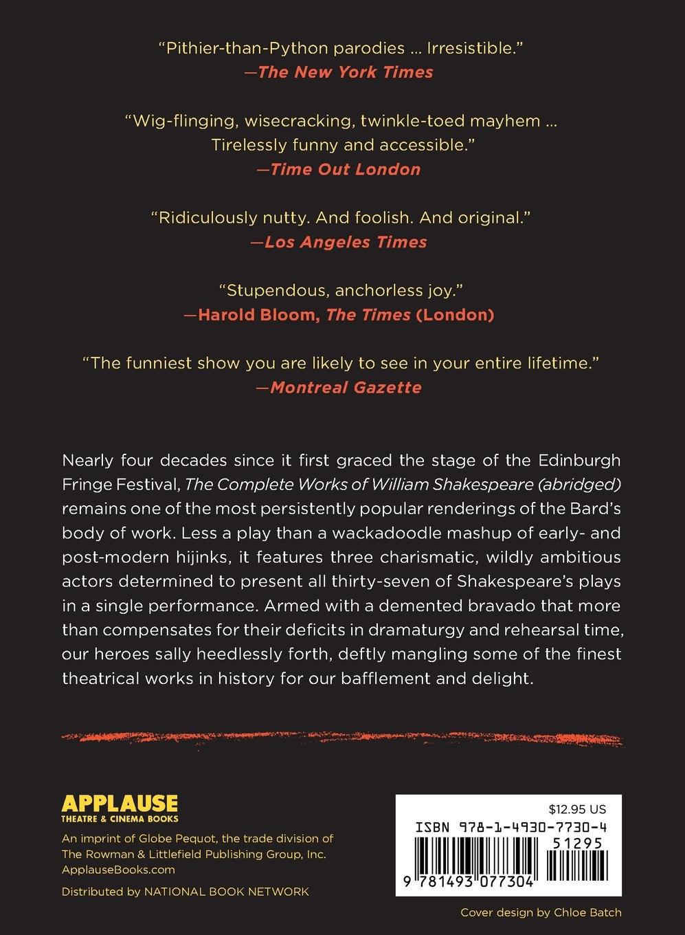 Rückseitencover Complete Works of William Shakespeare (abridged) [revised] [again]