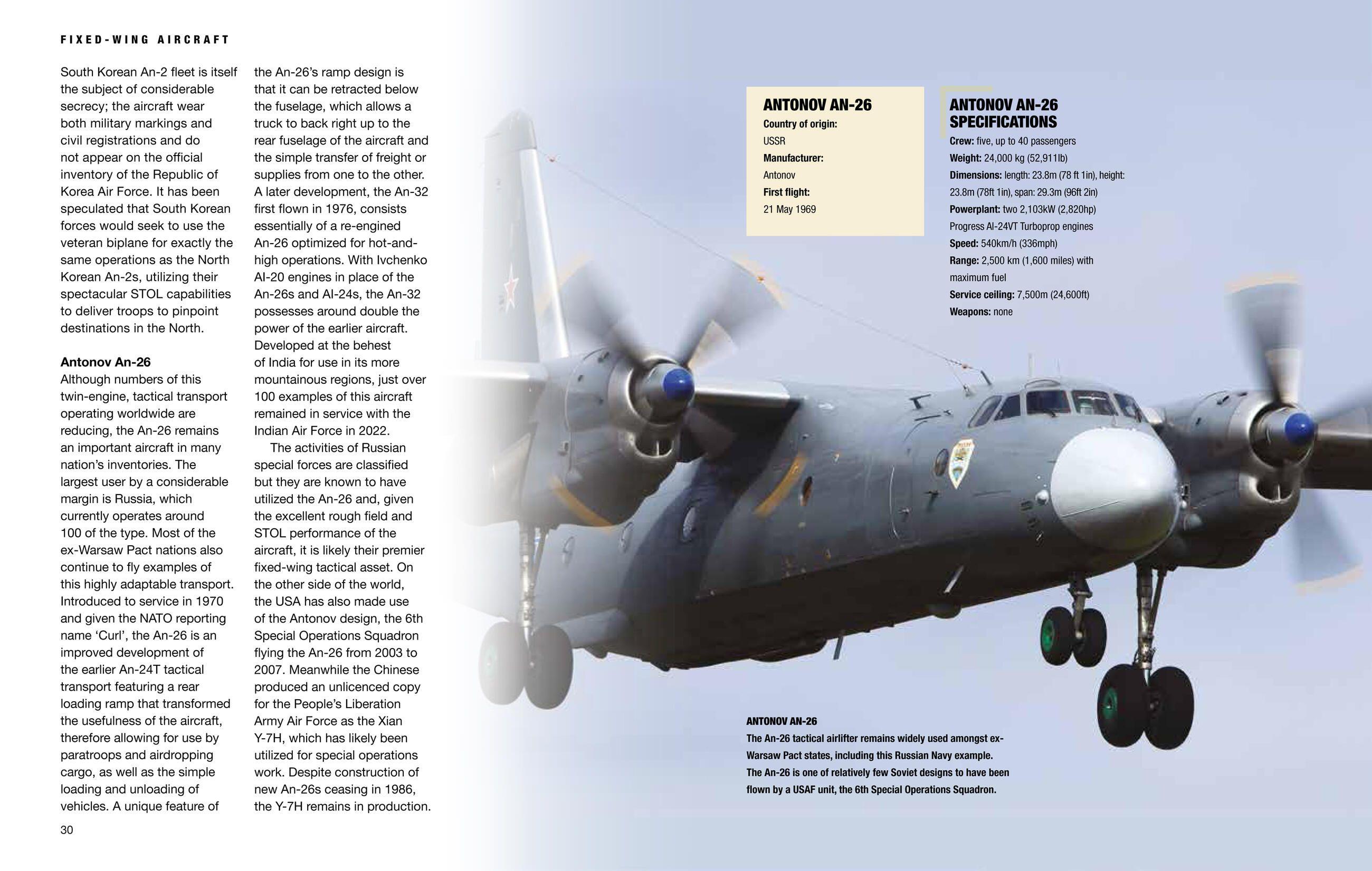 Beispielinhalt (Bild) Aircraft of the Special Forces