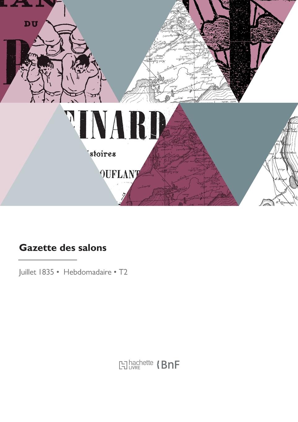 Vorderes Coverbild Gazette Des Salons