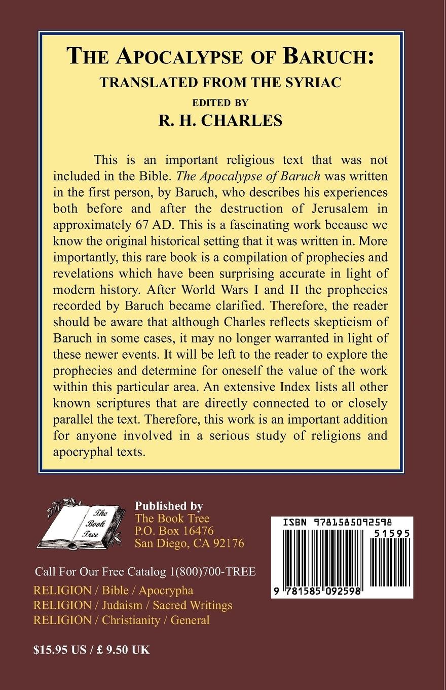 Rückseitencover The Apocalypse of Baruch