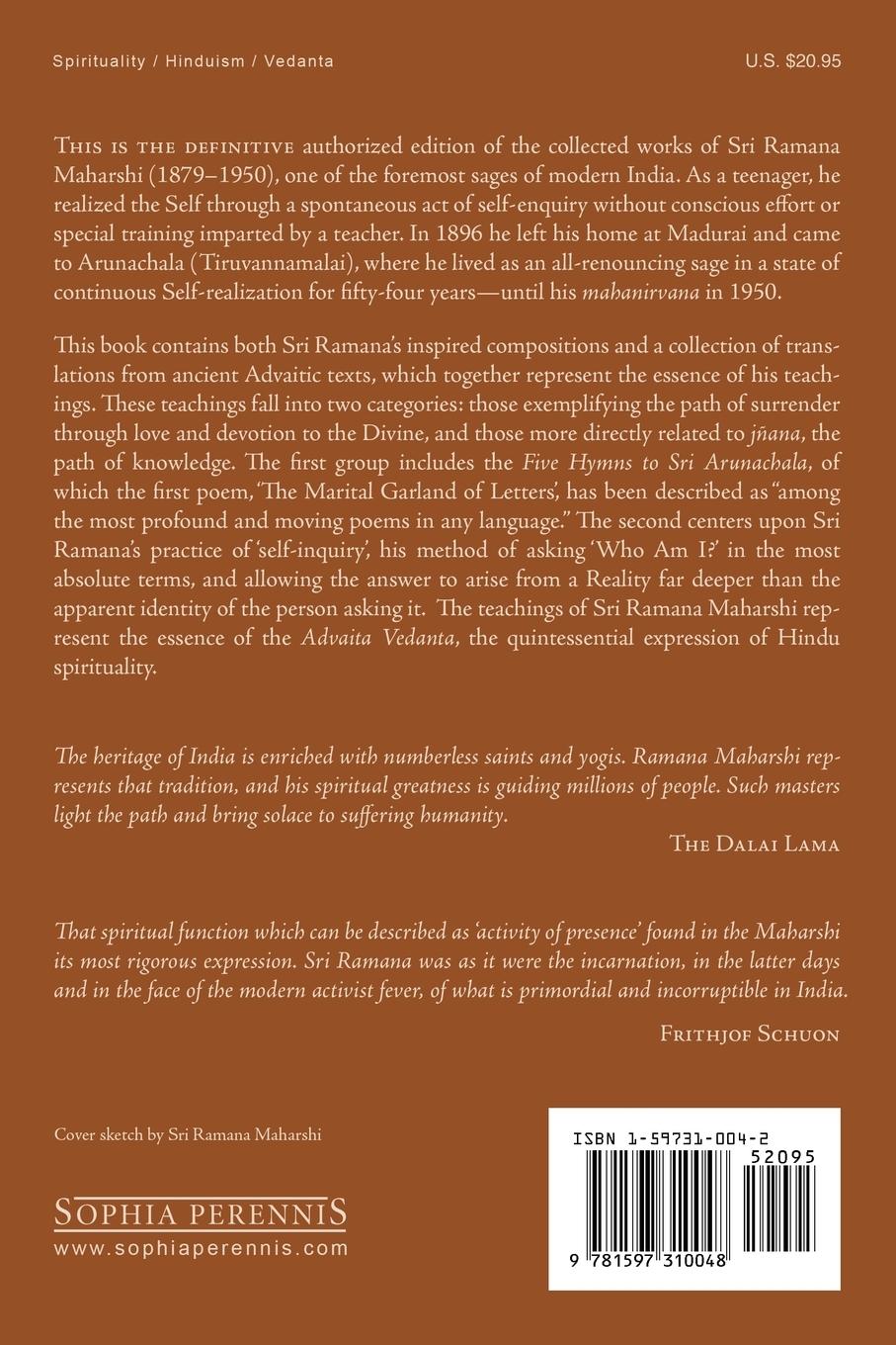 Rückseitencover The Collected Works of Ramana Maharshi